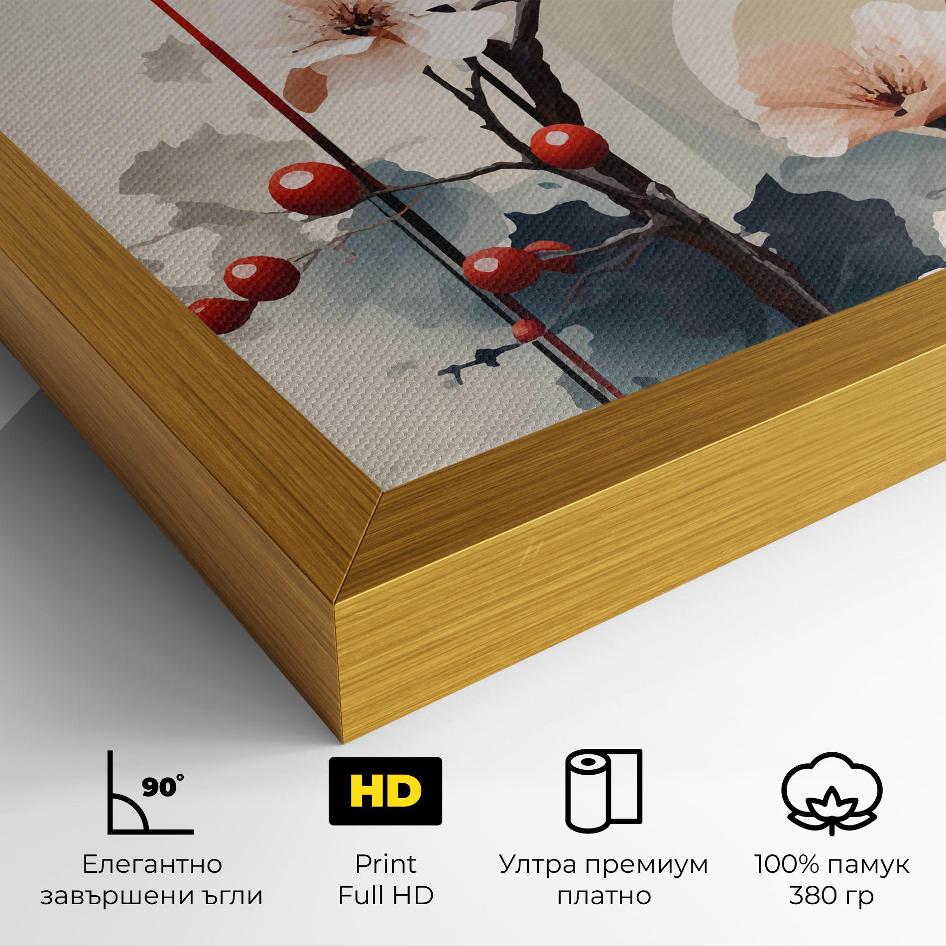 Картина на платно Cream Nature mockup 4