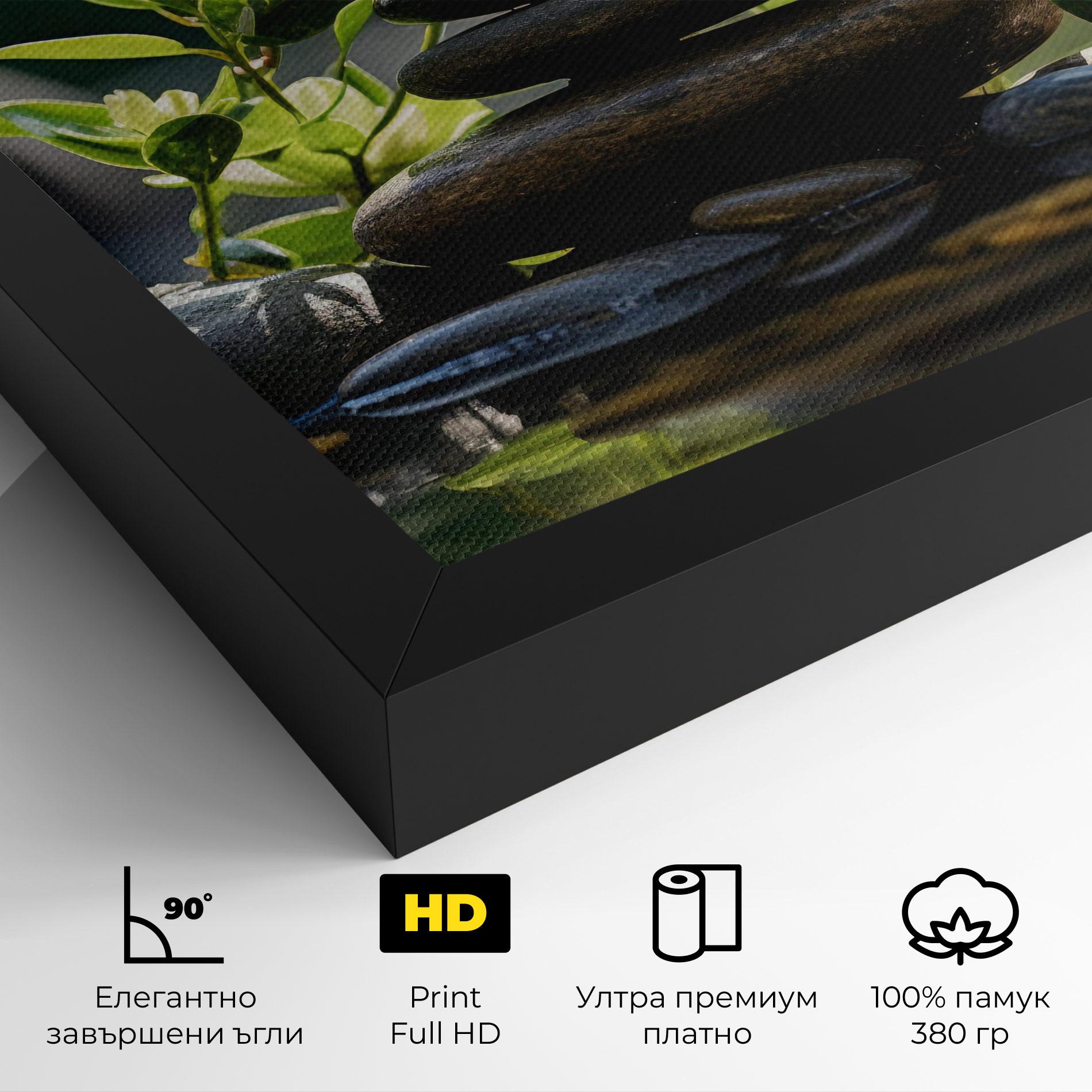 Картина на платно Cinematic Stones mockup 4