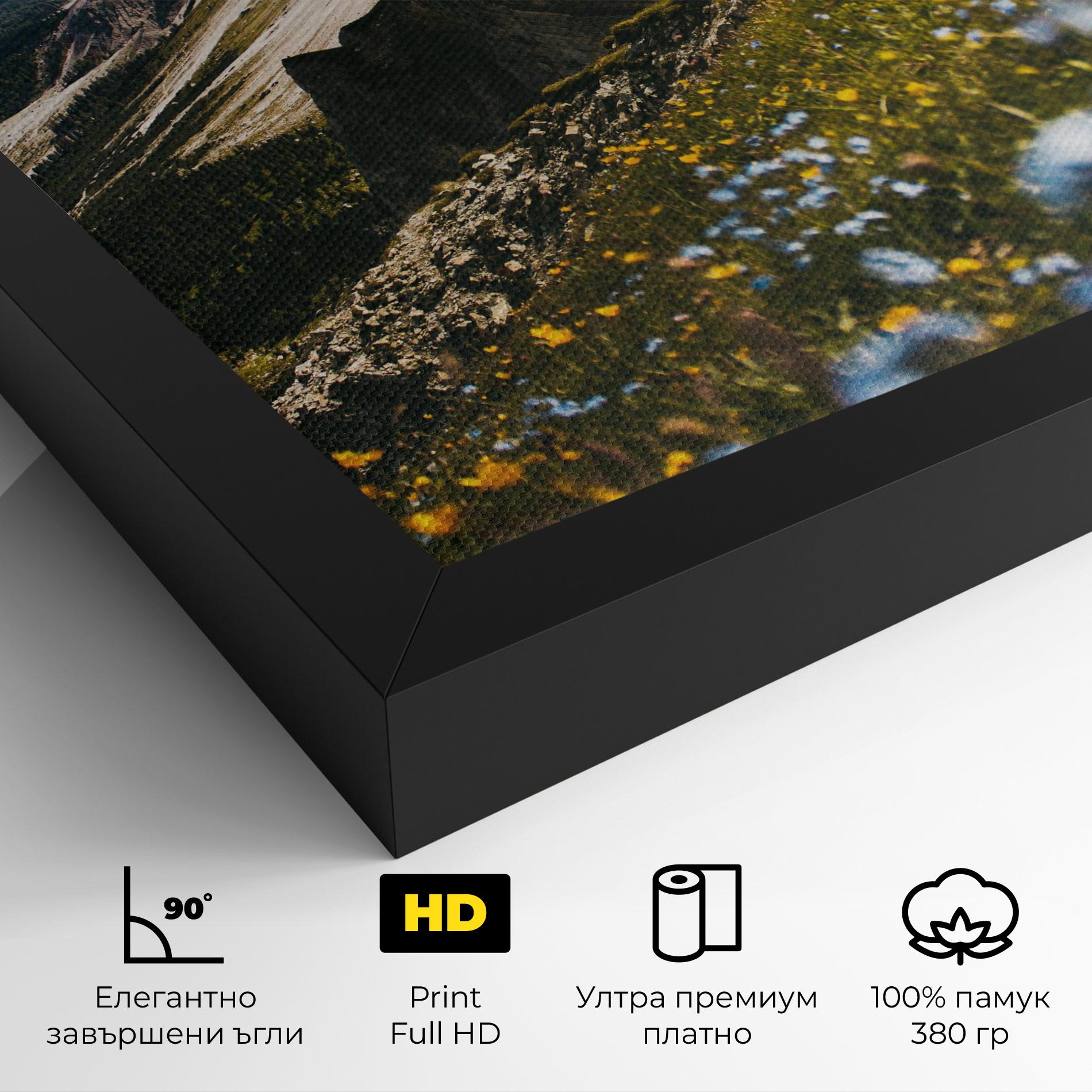 Картина на платно Foggy Mountain View mockup 4