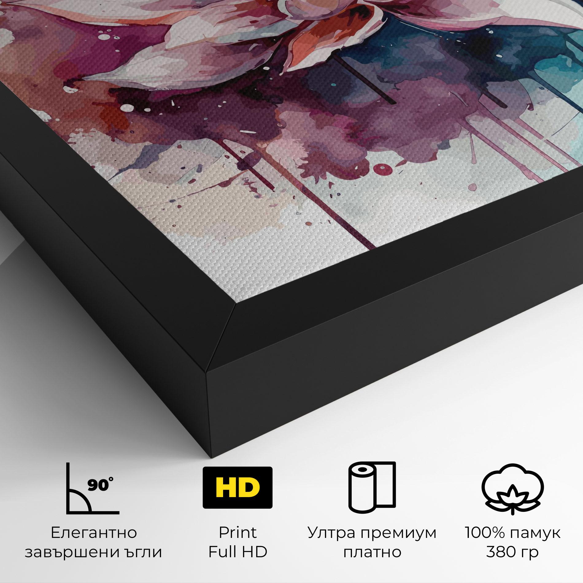 Картина на платно Pretty Pink Lotus Art mockup 4