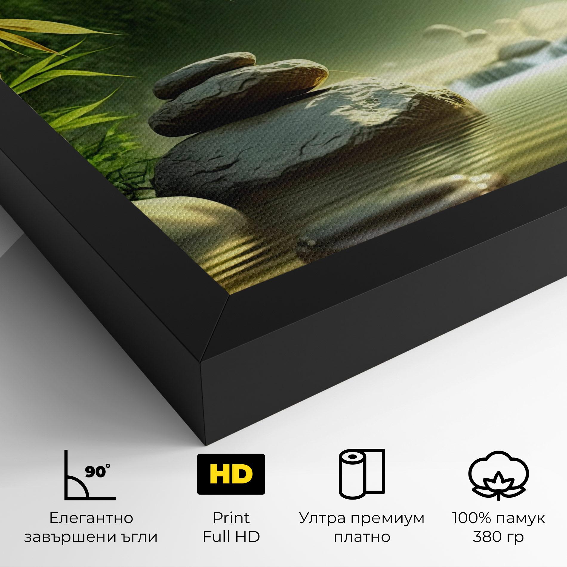 Картина на платно Relaxing Spa Nature mockup 4