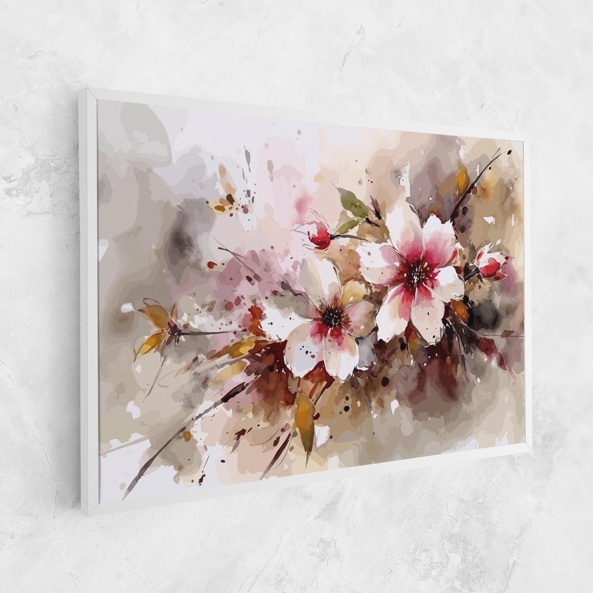 Картина на платно Beautiful Cherry Flower mockup 1