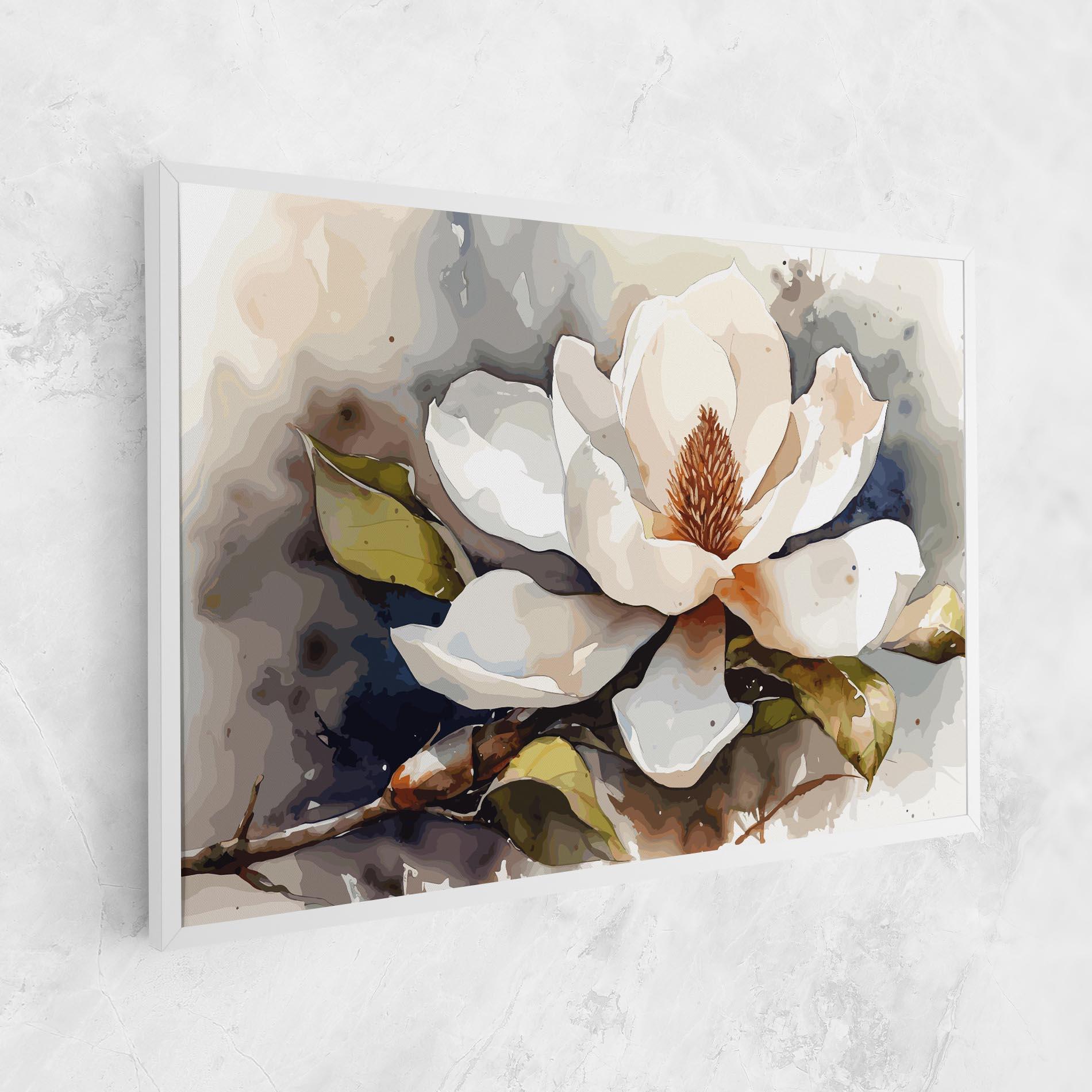 Картина на платно Cream Nature Flower mockup 1