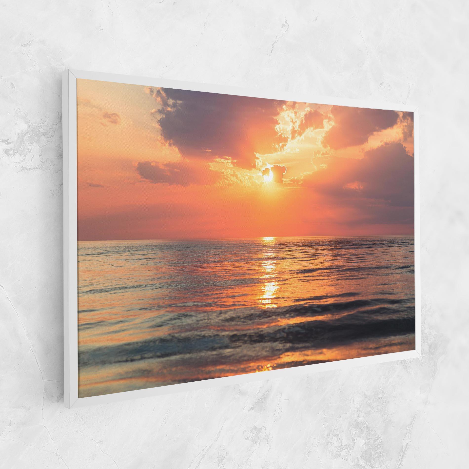 Картина на платно Orange Sunrise Cloud mockup 1