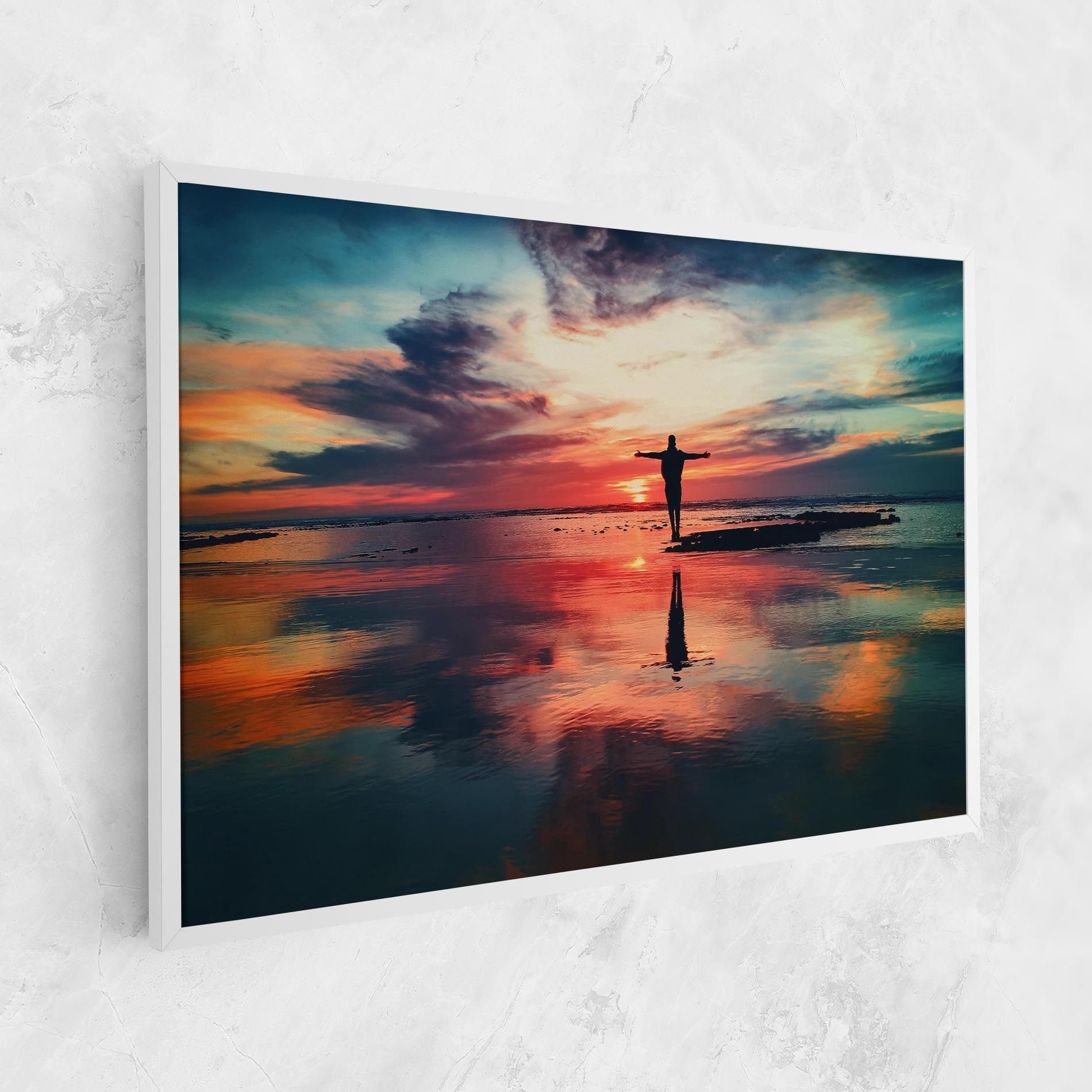 Pink Purple Sky Man mockup 1