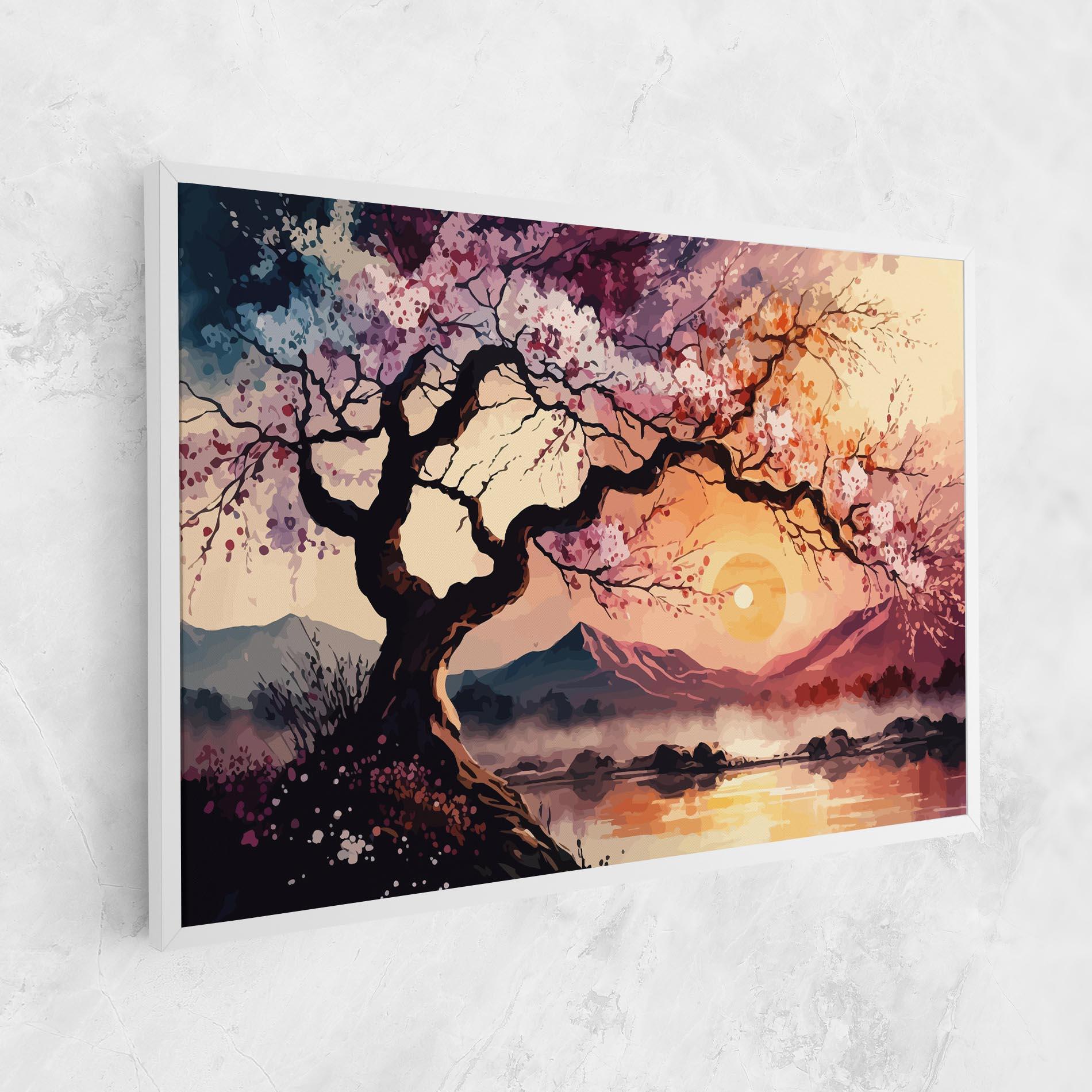 Картина на платно Pink Tree Nature mockup 1