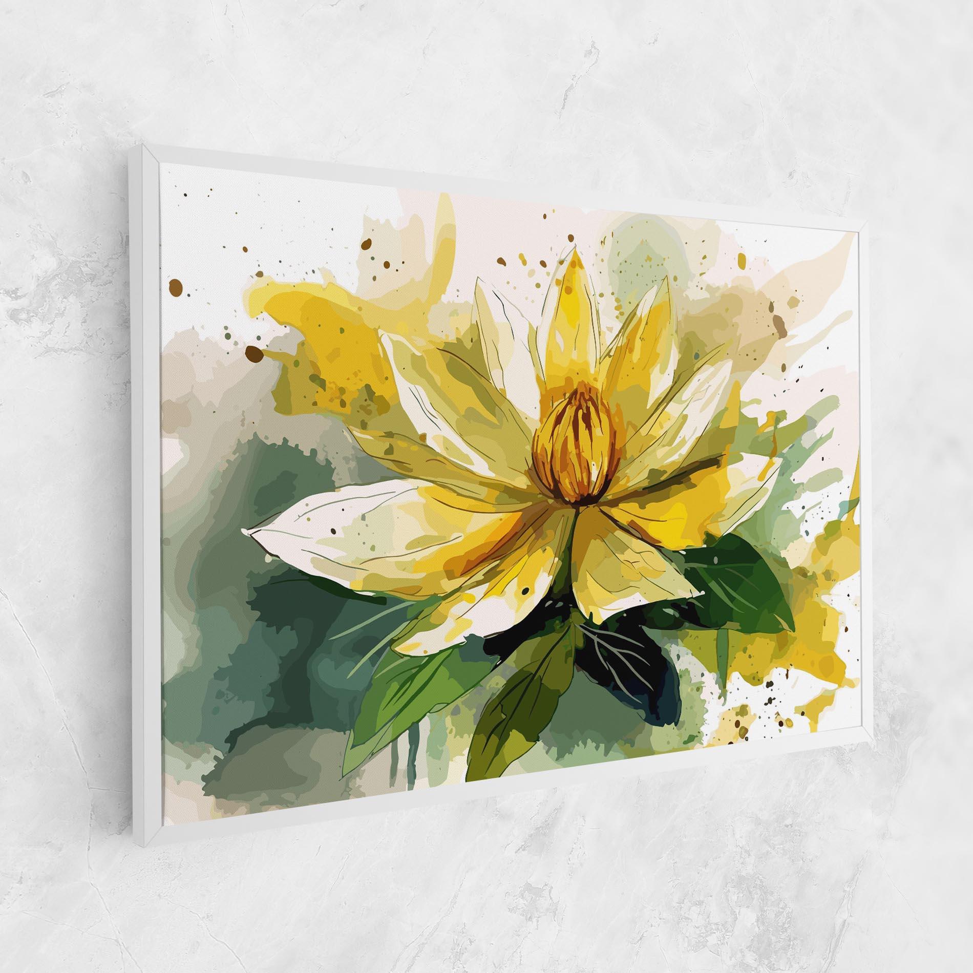 Картина на платно Yellow Flower Nature mockup 1