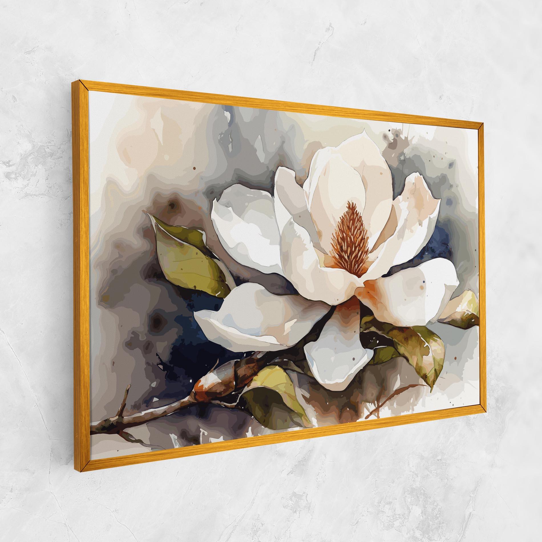 Картина на платно Cream Nature Flower mockup 1