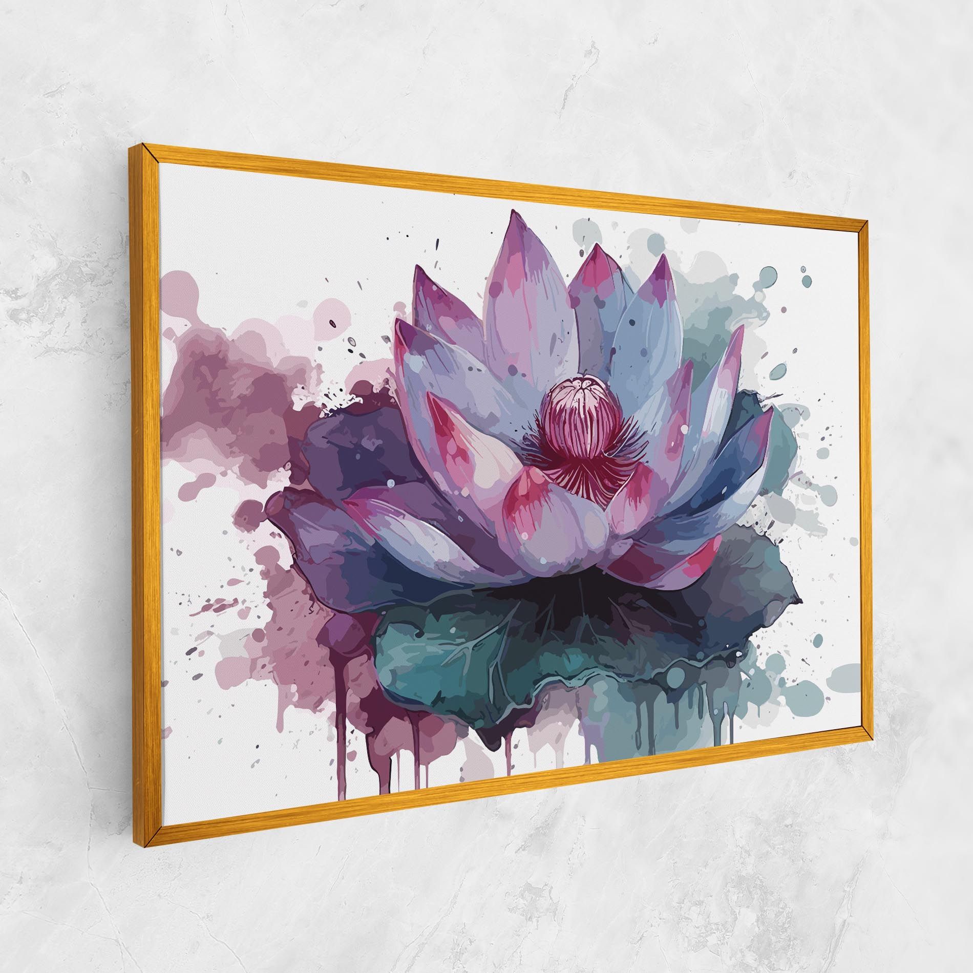 Green Purple Lotus mockup 1