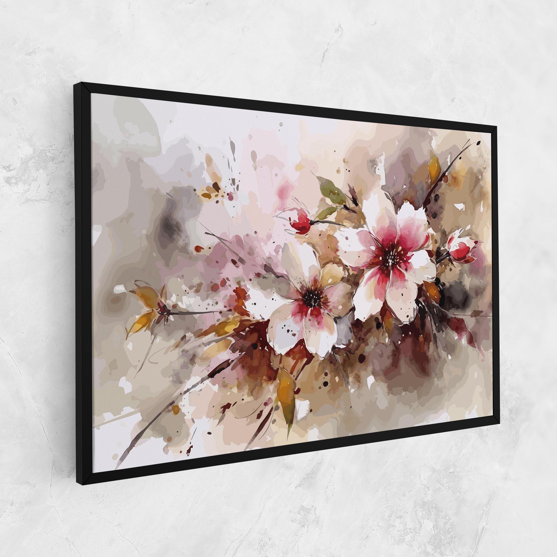 Картина на платно Beautiful Cherry Flower mockup 1