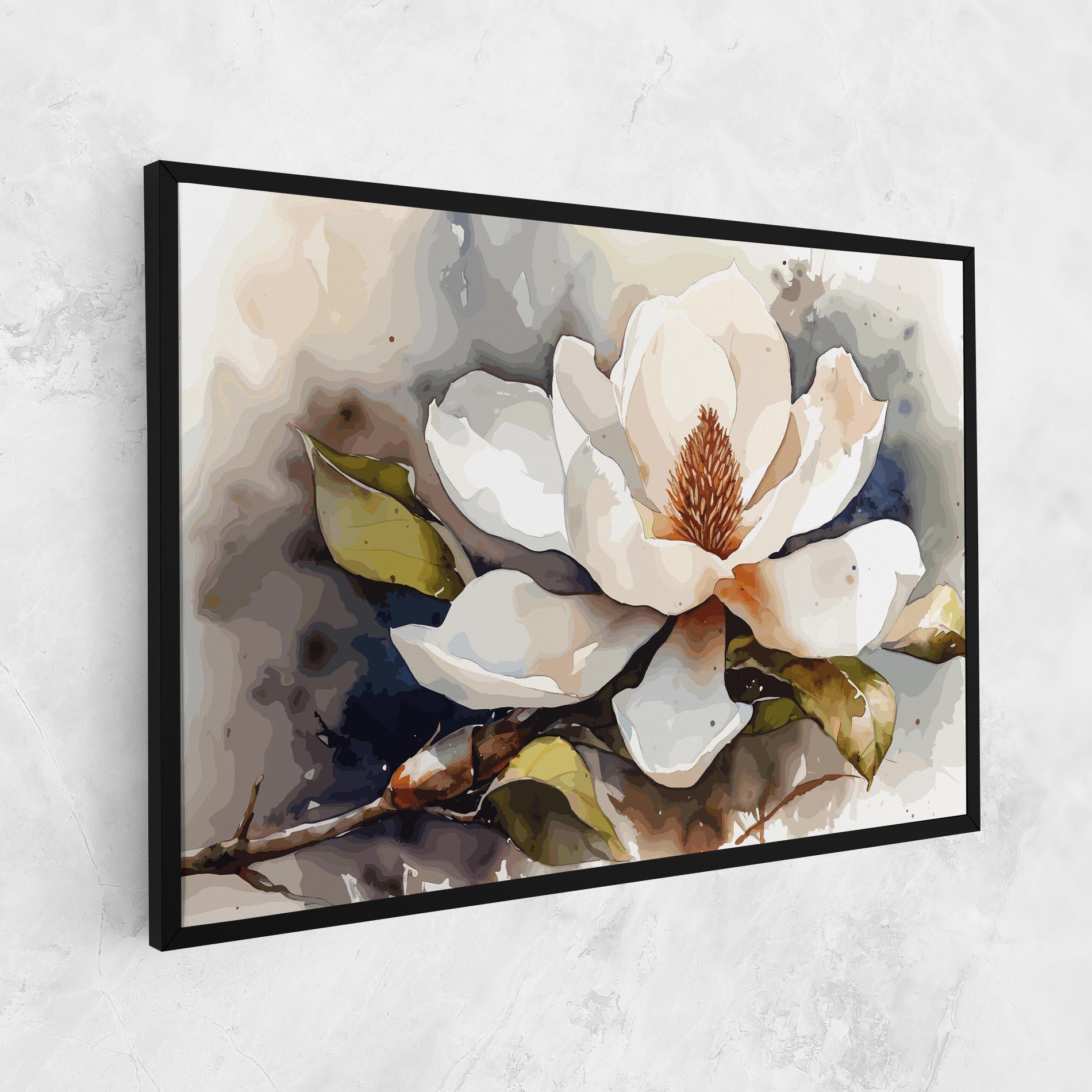 Картина на платно Cream Nature Flower mockup 1