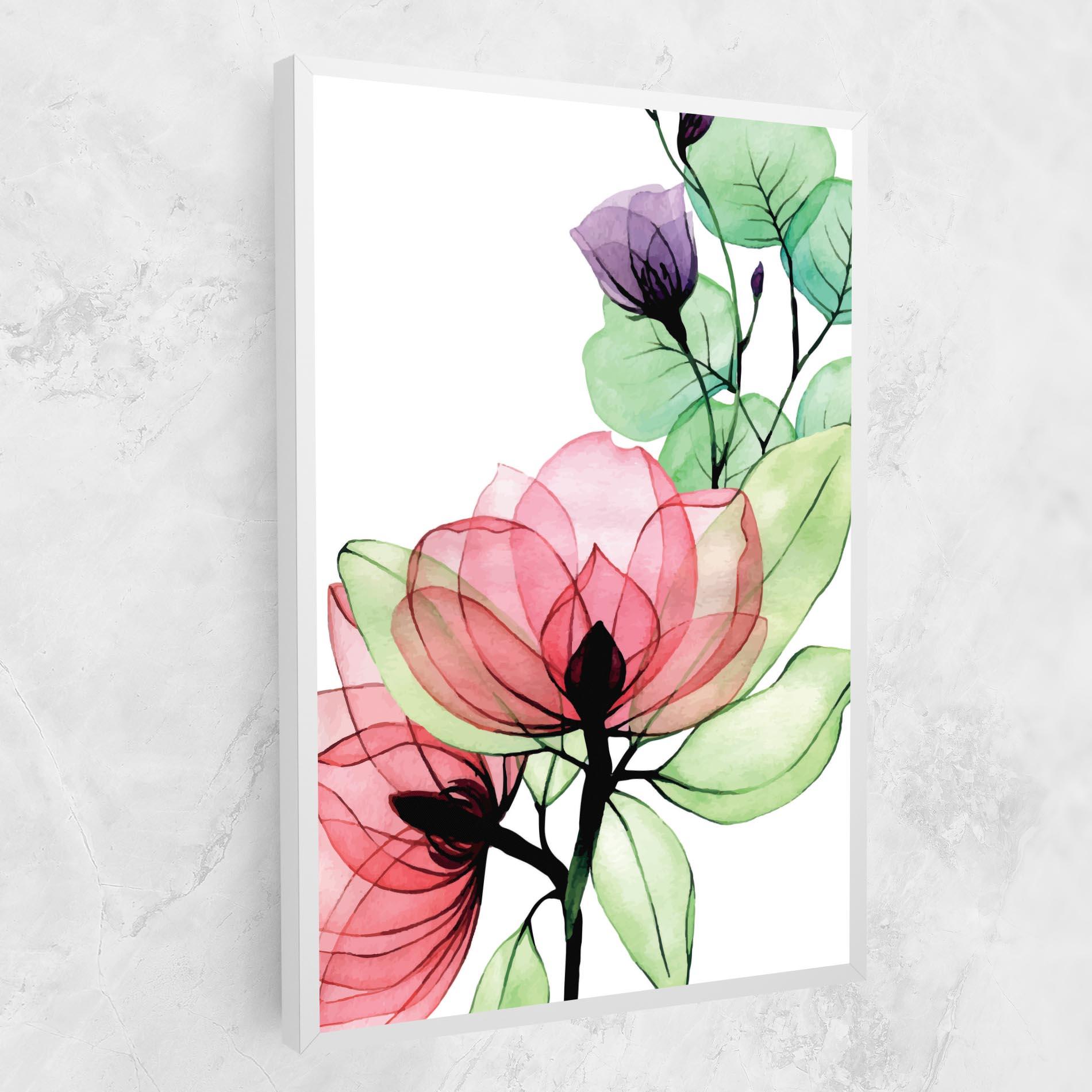 Картина на платно Pink Green Nature mockup 1