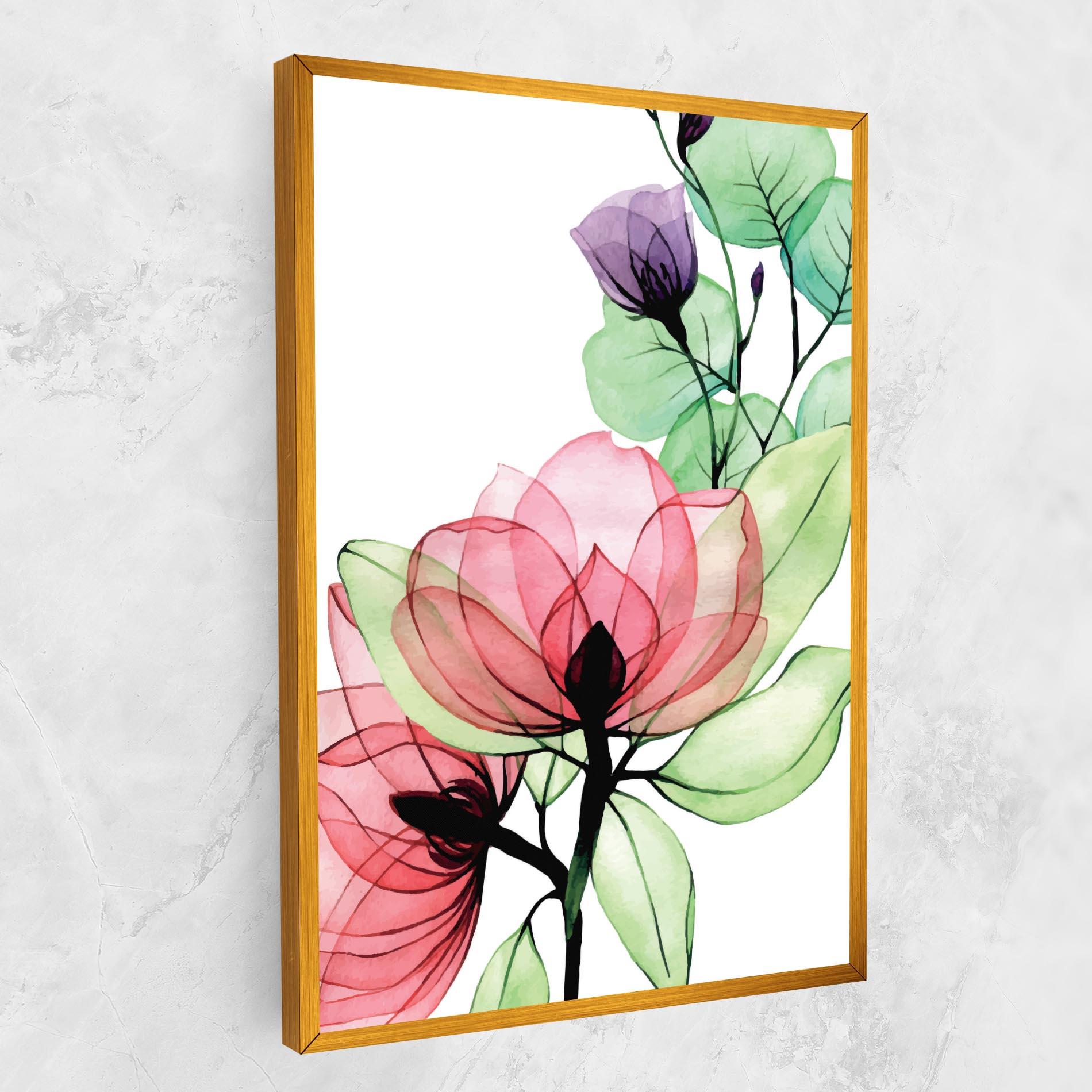 Картина на платно Pink Green Nature mockup 1