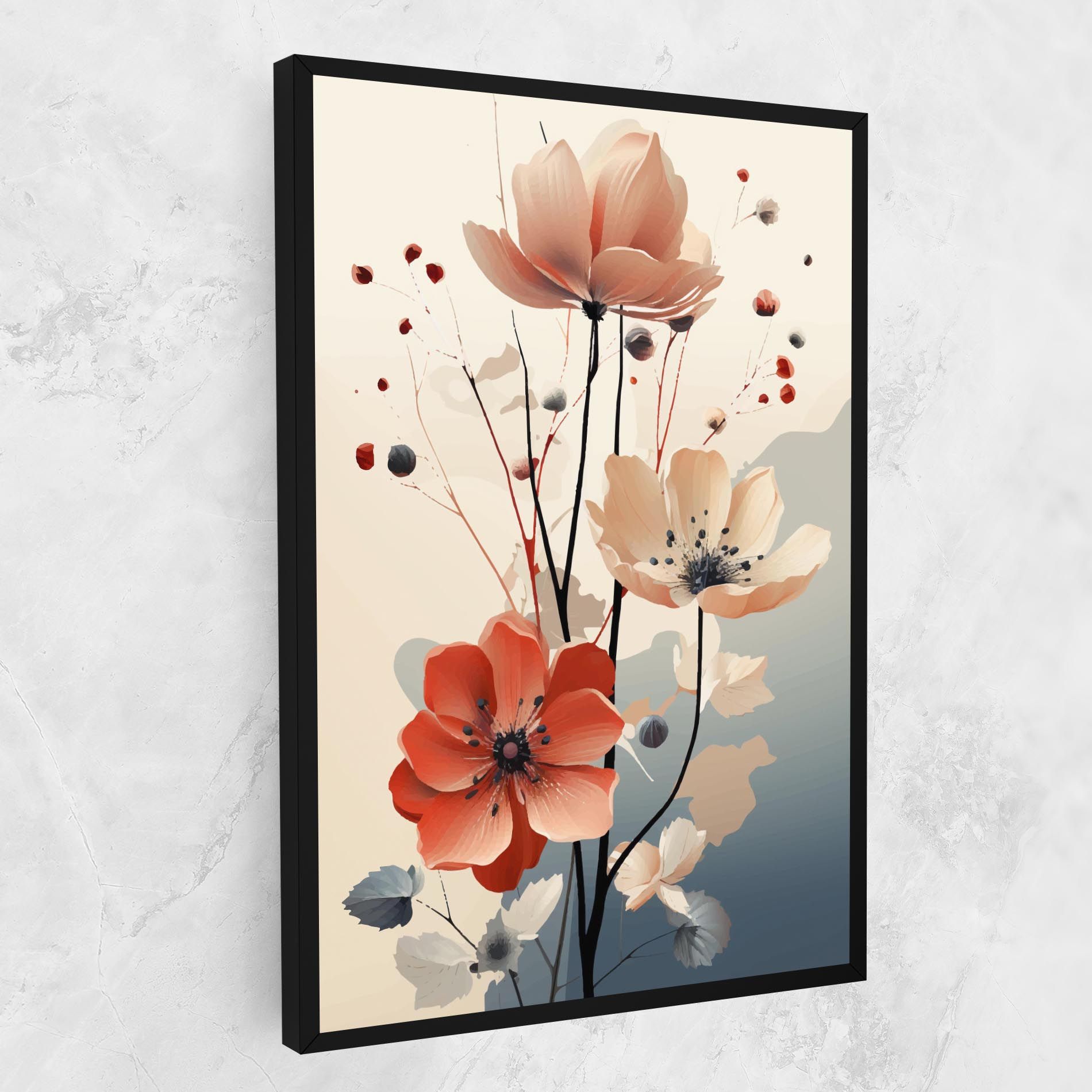 Cream Flower Nature mockup 1
