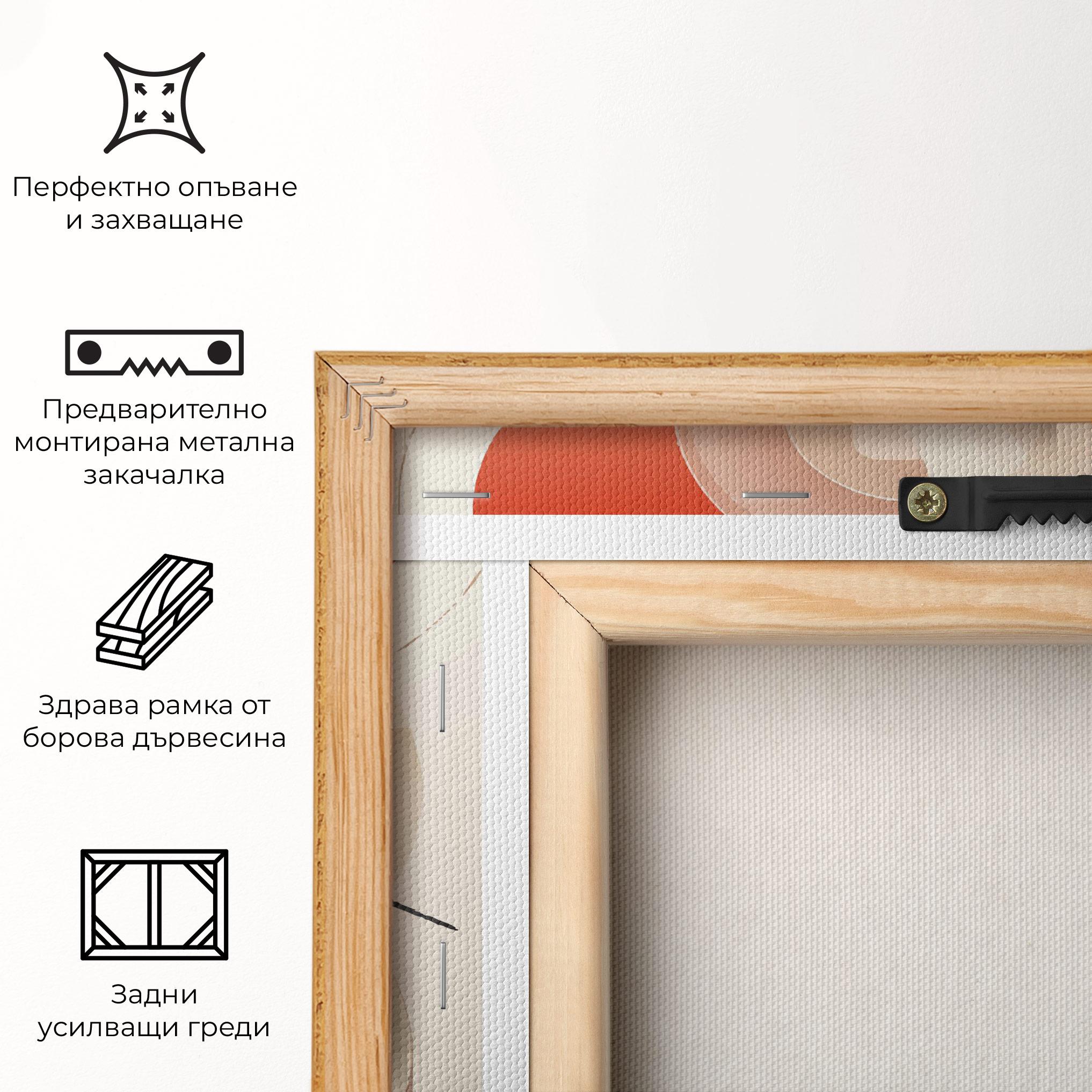 Картина на платно Cream Nature mockup 5