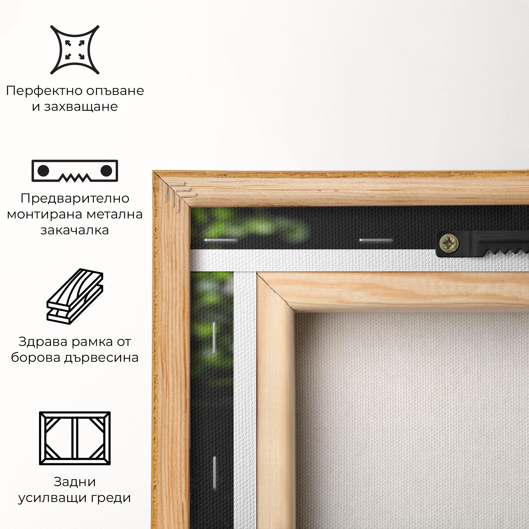 Картина на платно White Spa Flower mockup 5