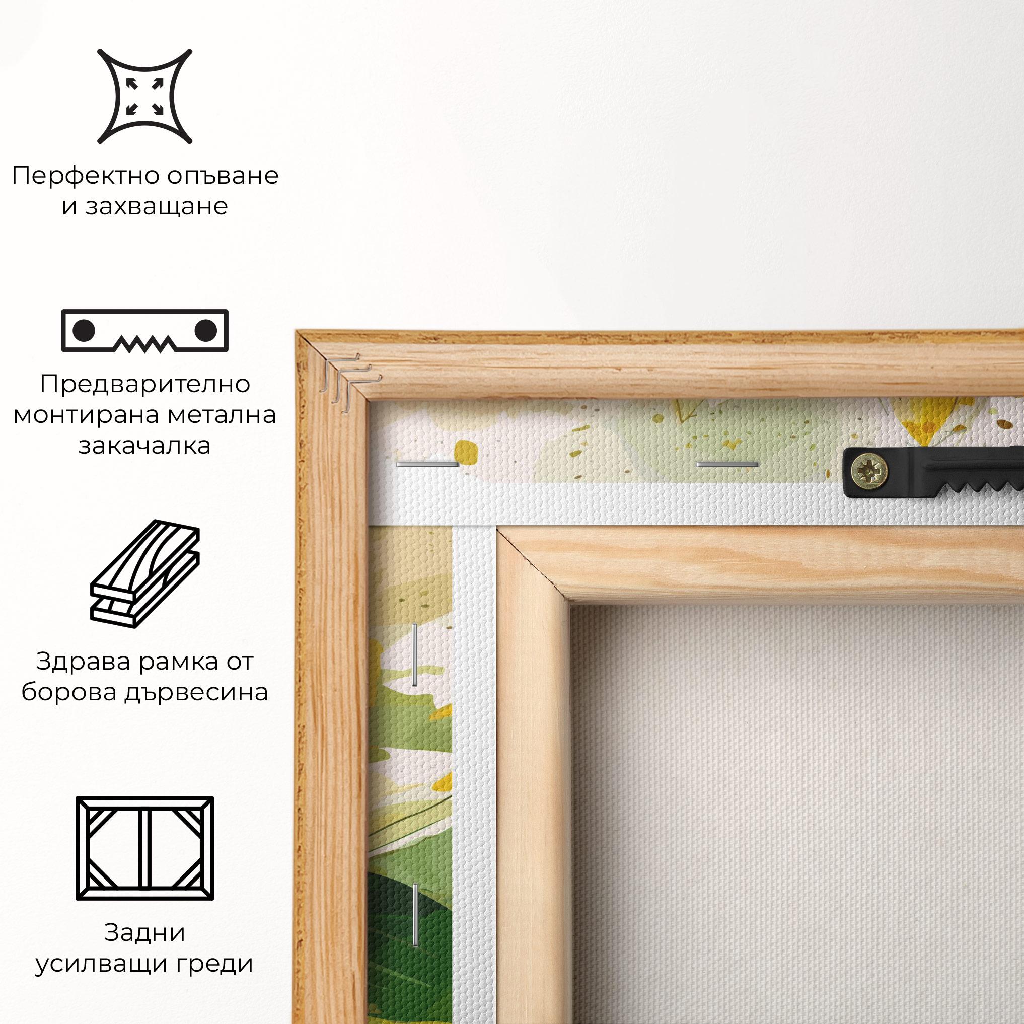 Картина на платно Yellow Flower Nature mockup 5