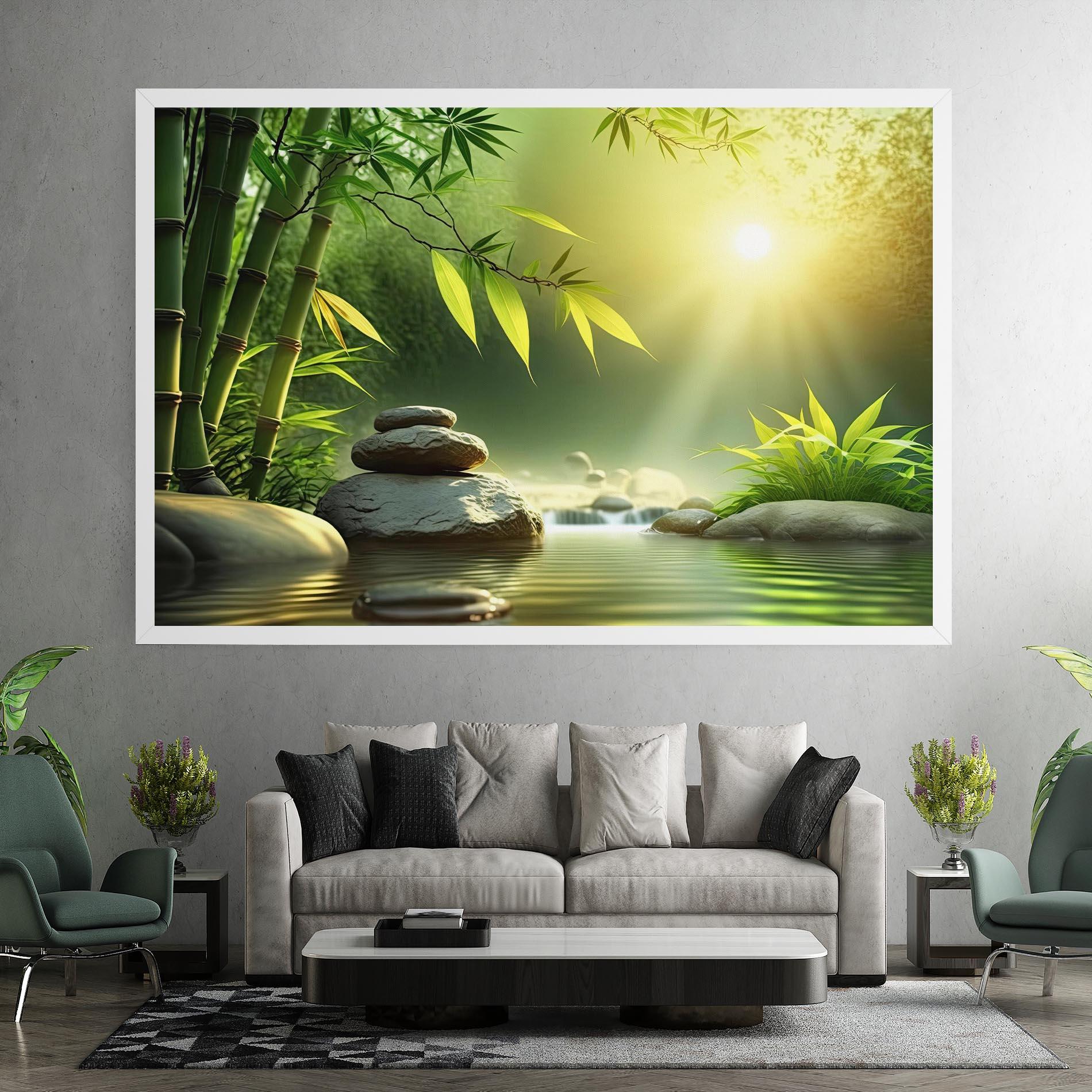 Картина на платно Relaxing Spa Nature mockup 7