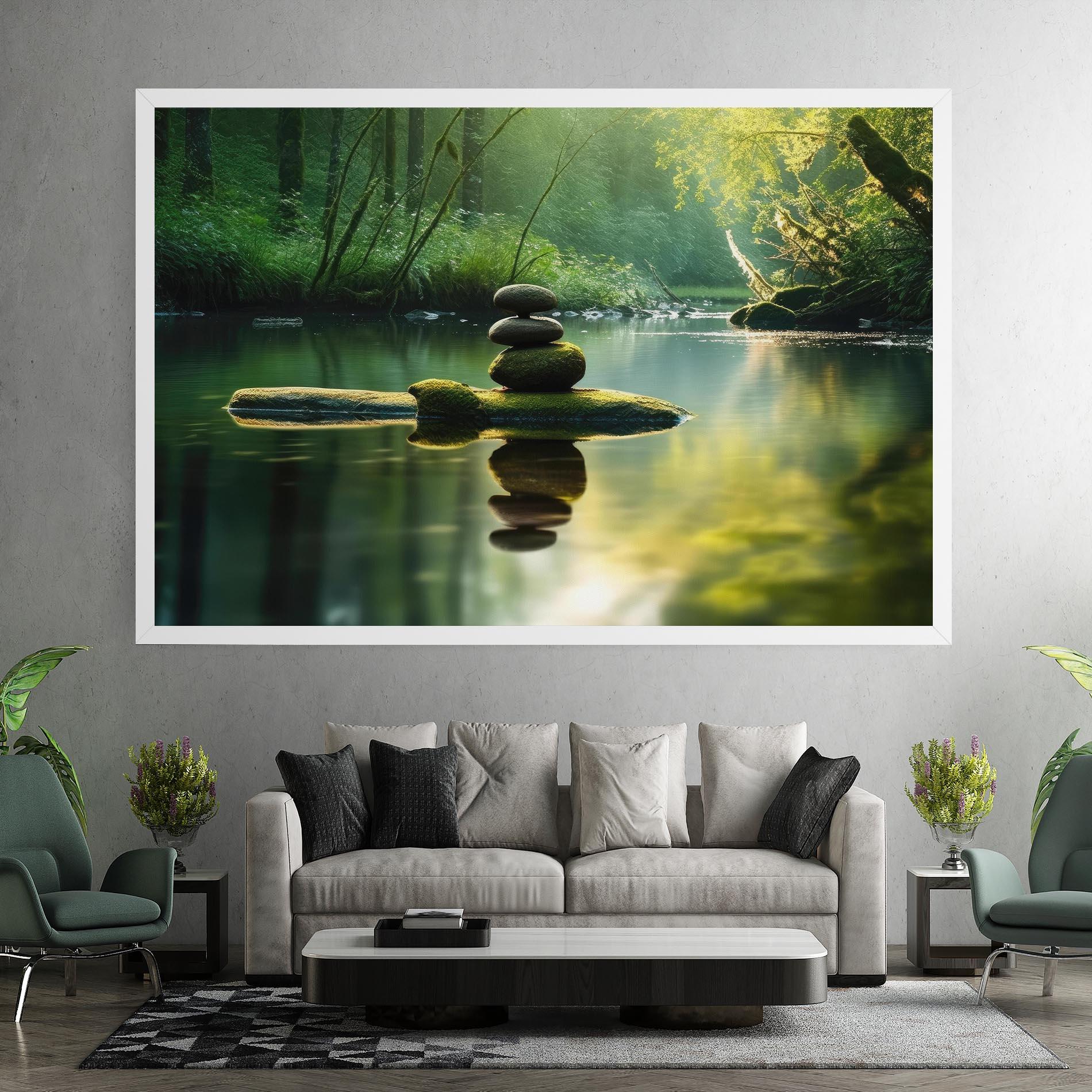 Картина на платно Spiritual Stones mockup 7