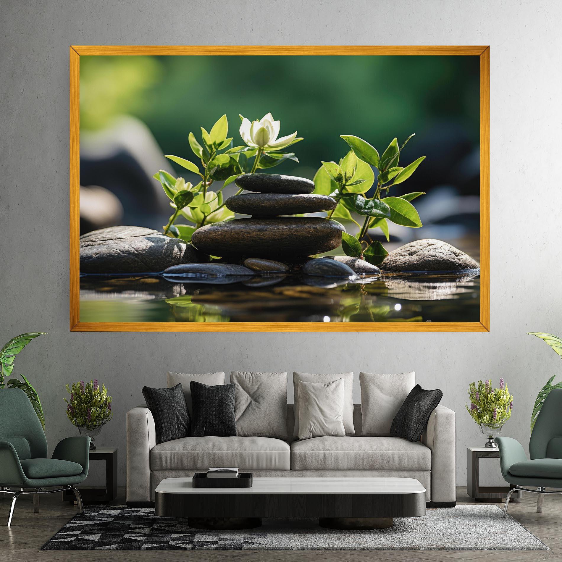 Картина на платно Cinematic Stones mockup 7