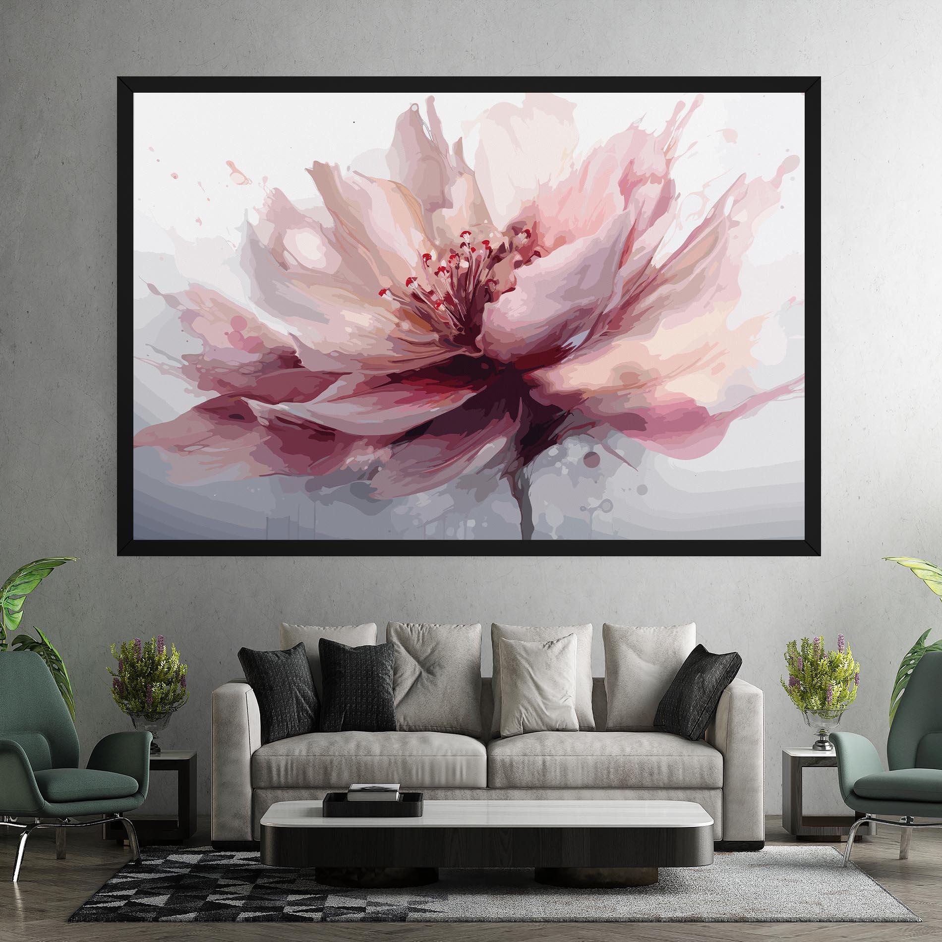 Картина на платно Meditation Flower mockup 7