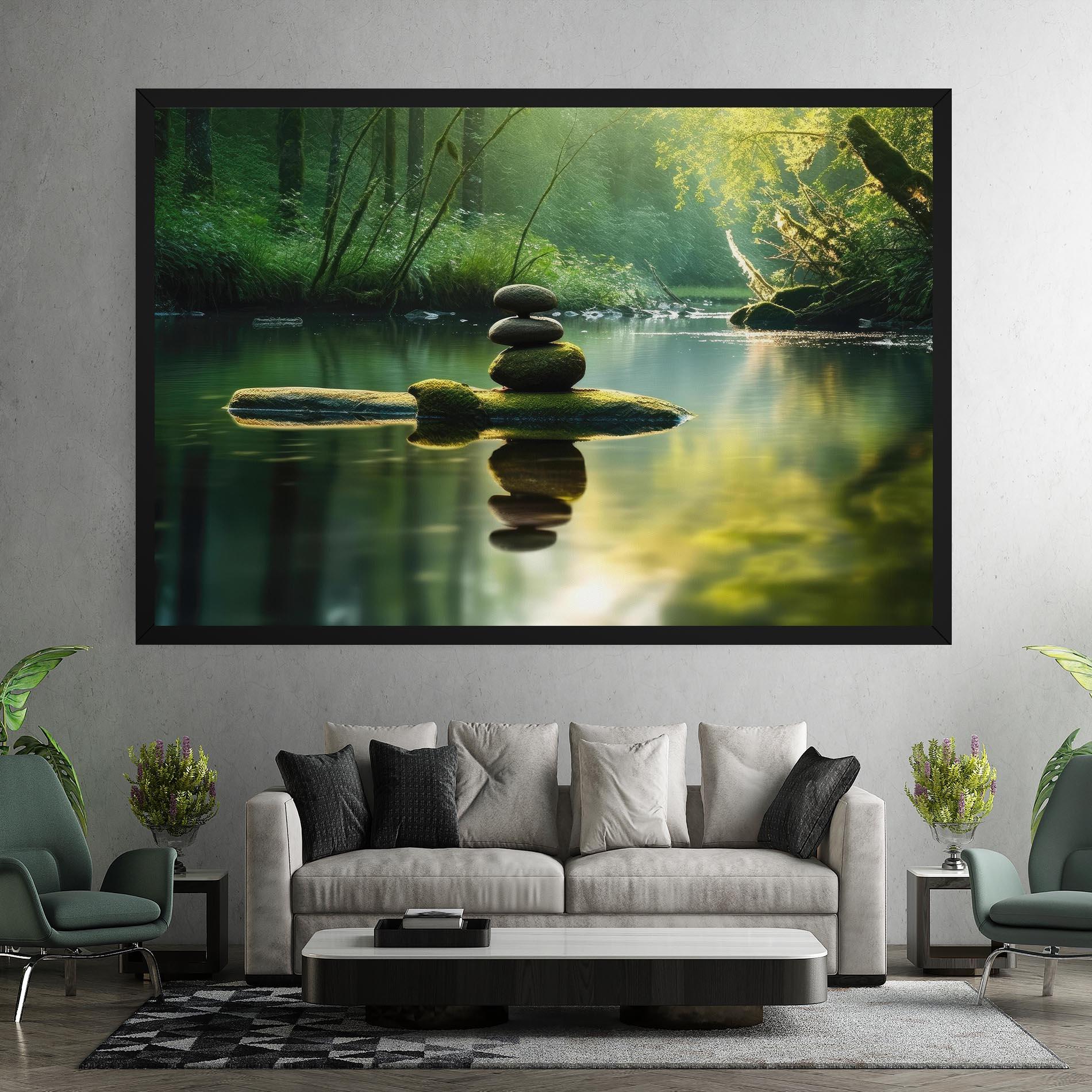 Картина на платно Spiritual Stones mockup 7