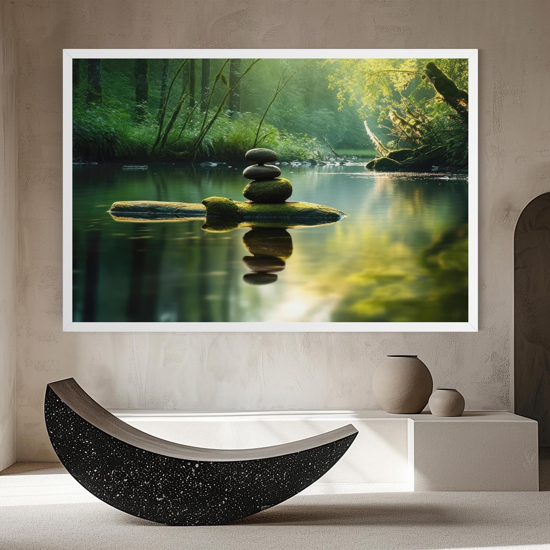 Картина на платно Spiritual Stones mockup 8
