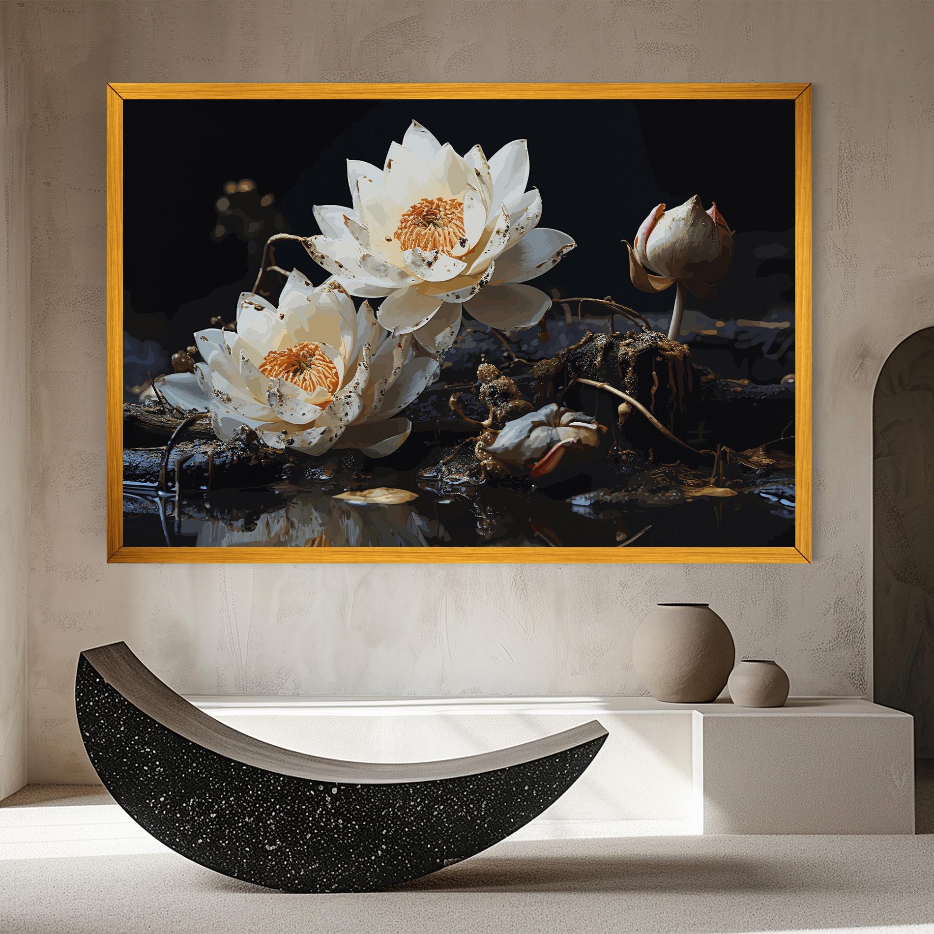 Картина на платно Beautiful White Nature mockup 8