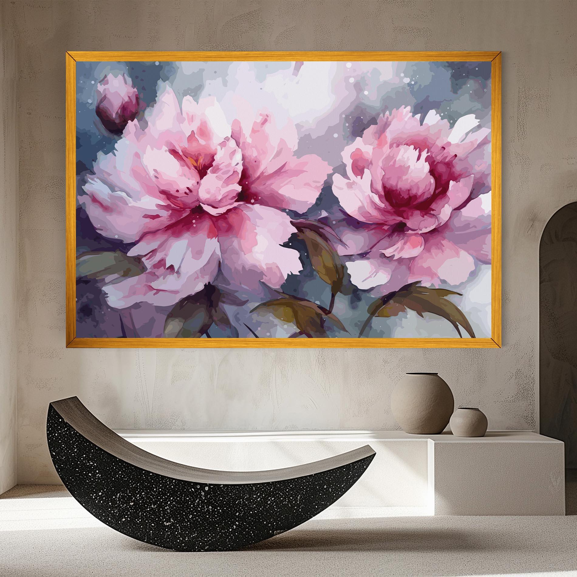 Картина на платно Pink Nature Flower mockup 8