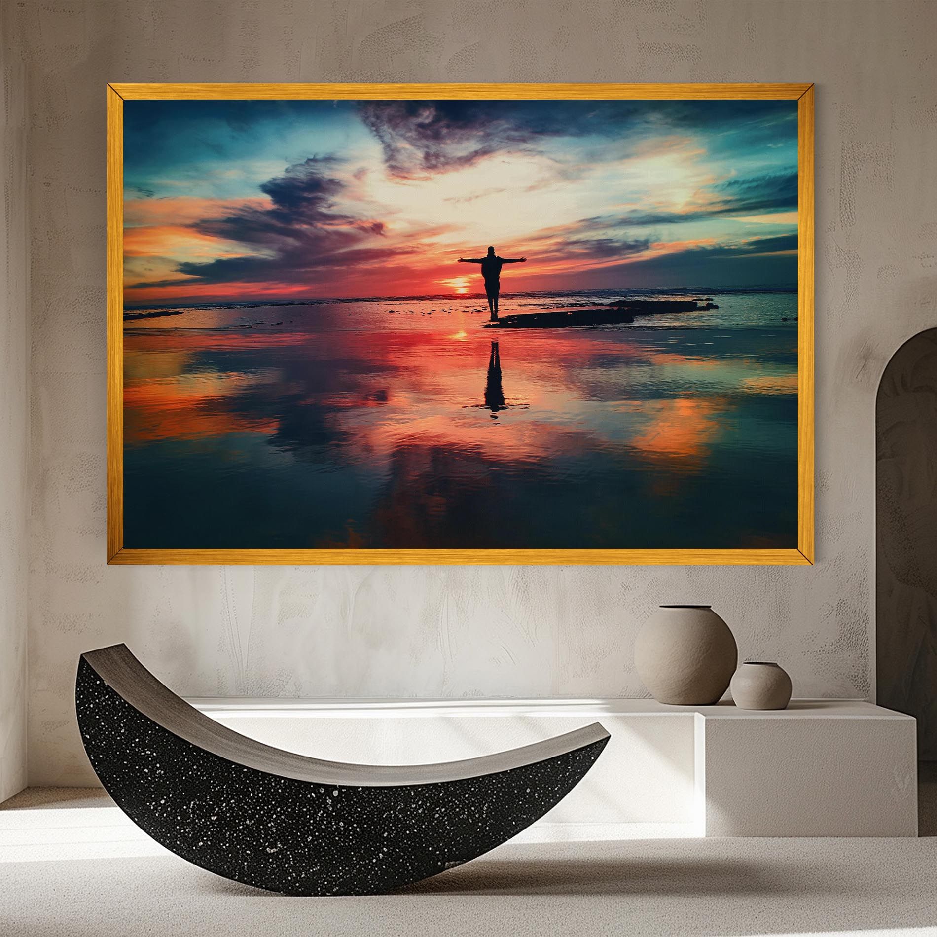 Pink Purple Sky Man mockup 8