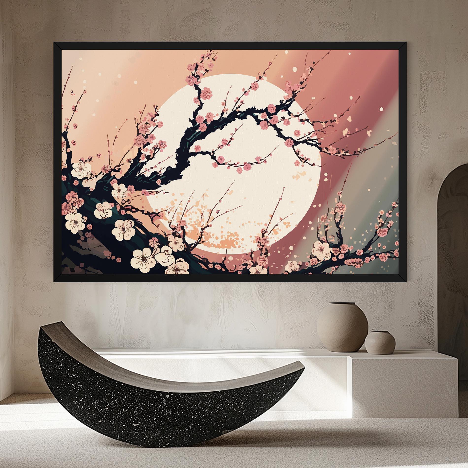 Картина на платно Blossom Full Moon mockup 8