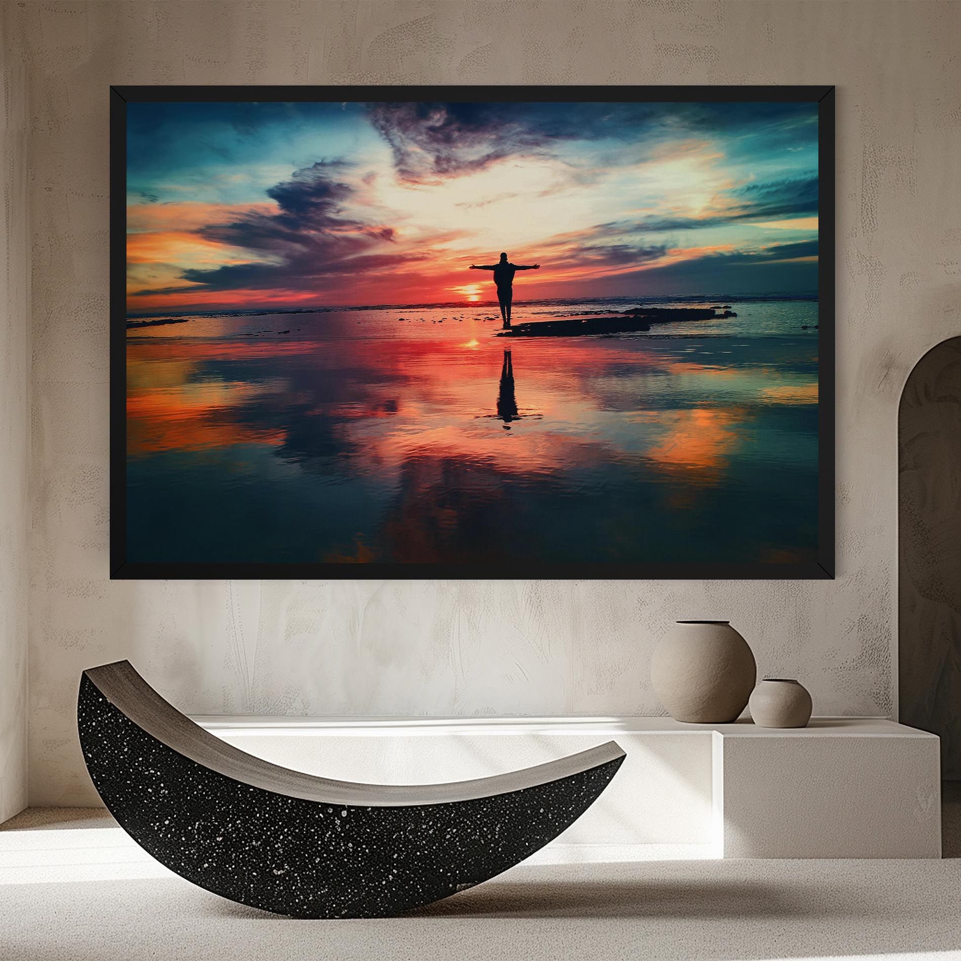 Pink Purple Sky Man mockup 8