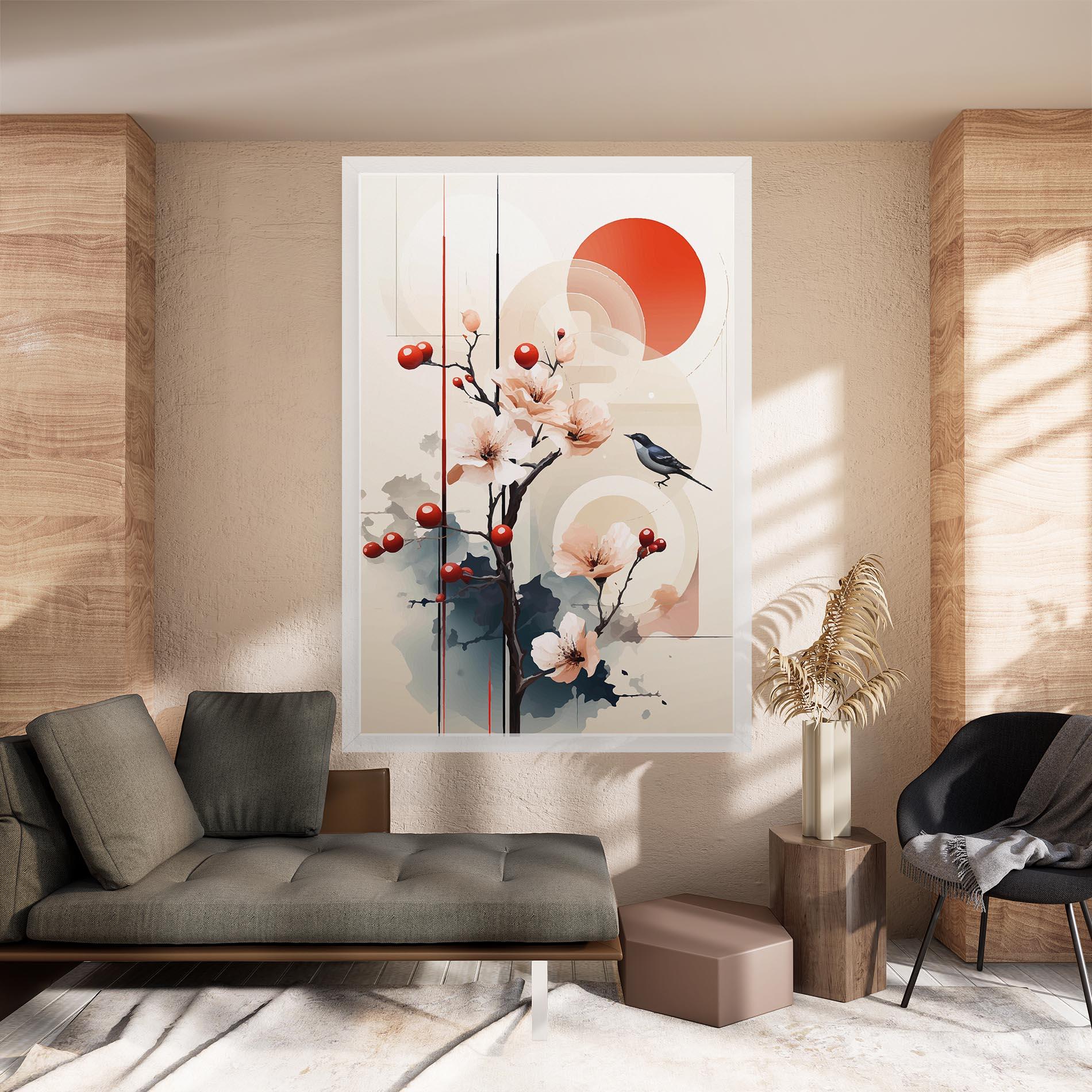 Картина на платно Cream Nature mockup 8