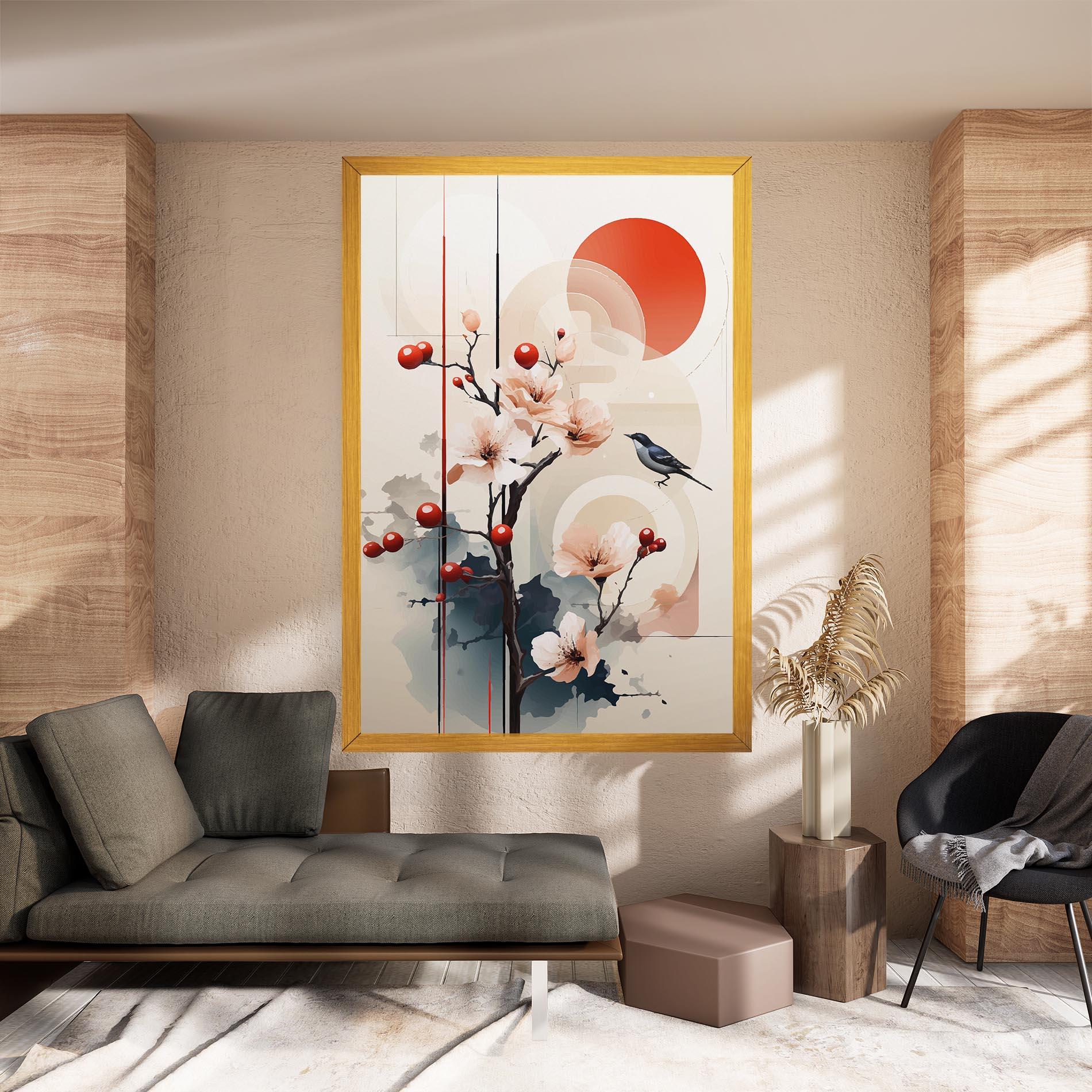 Картина на платно Cream Nature mockup 8