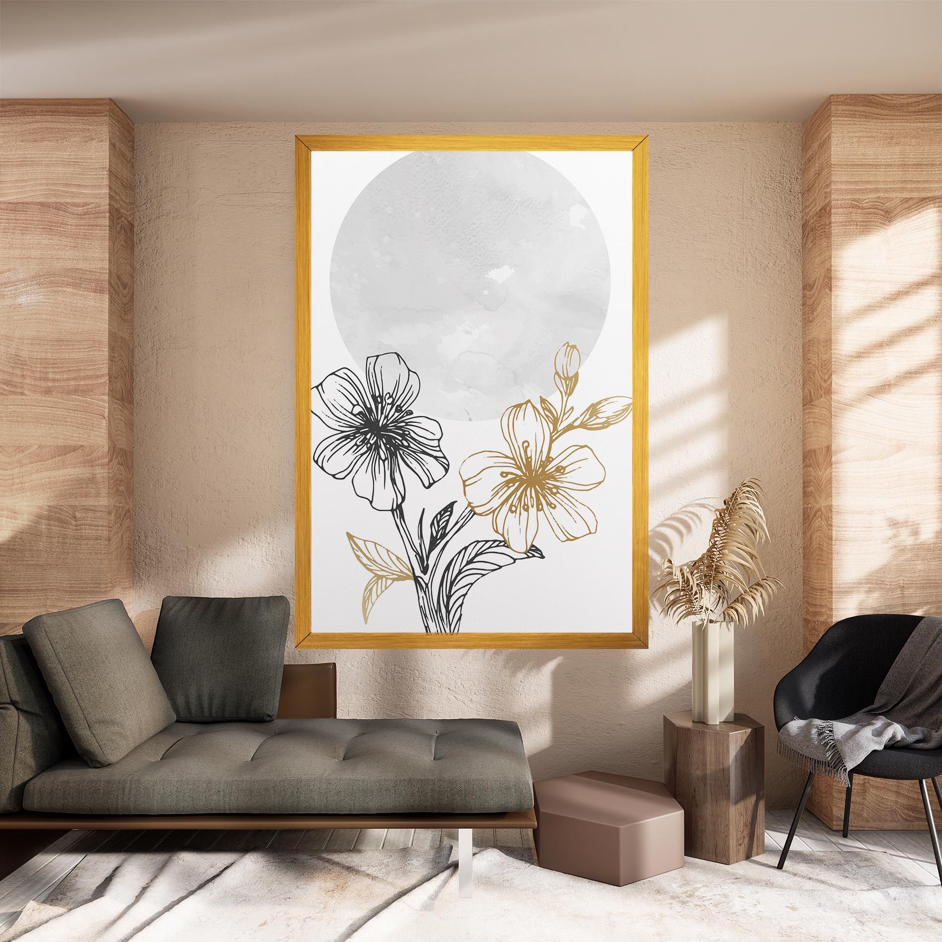 Grey Moon Flowers mockup 8