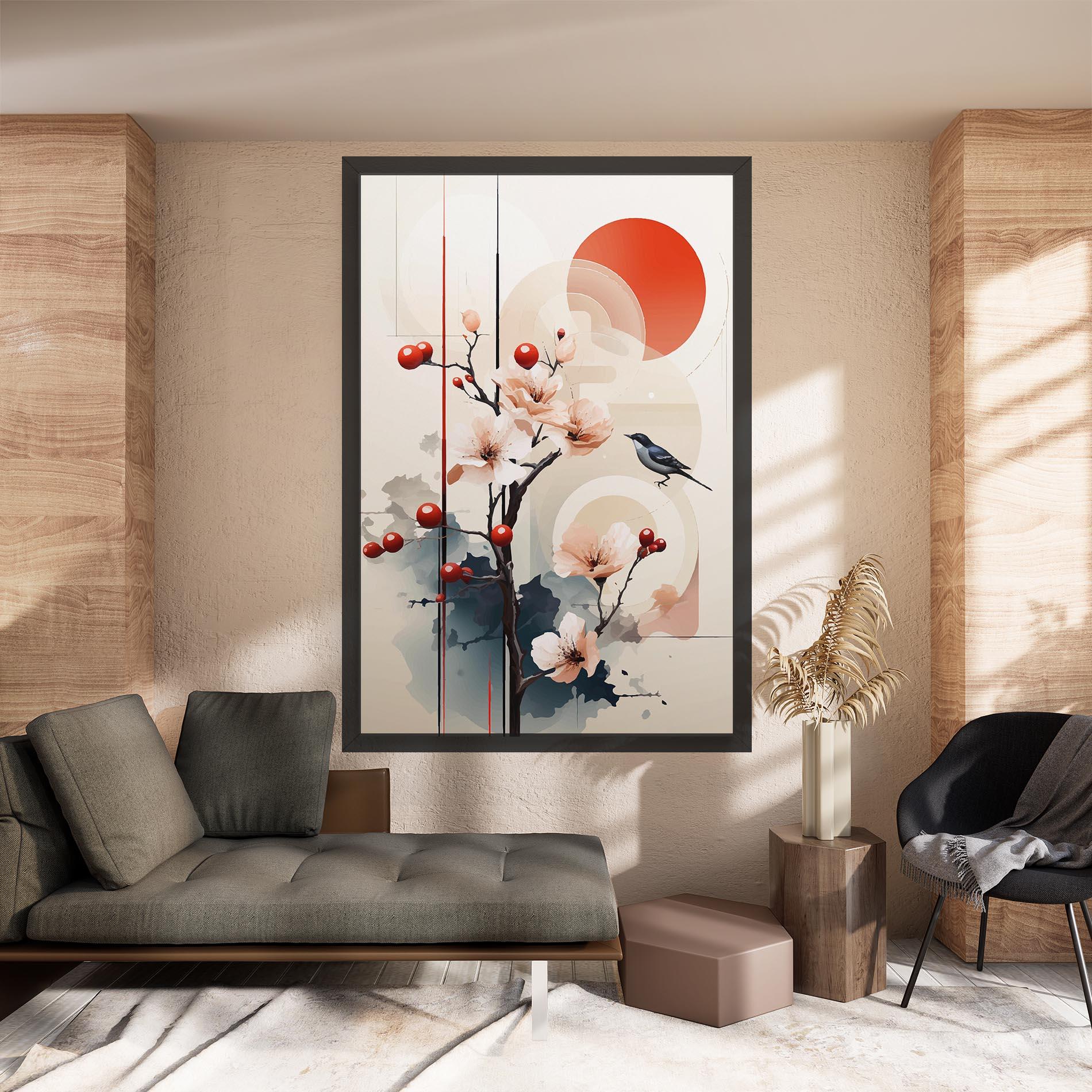 Картина на платно Cream Nature mockup 8