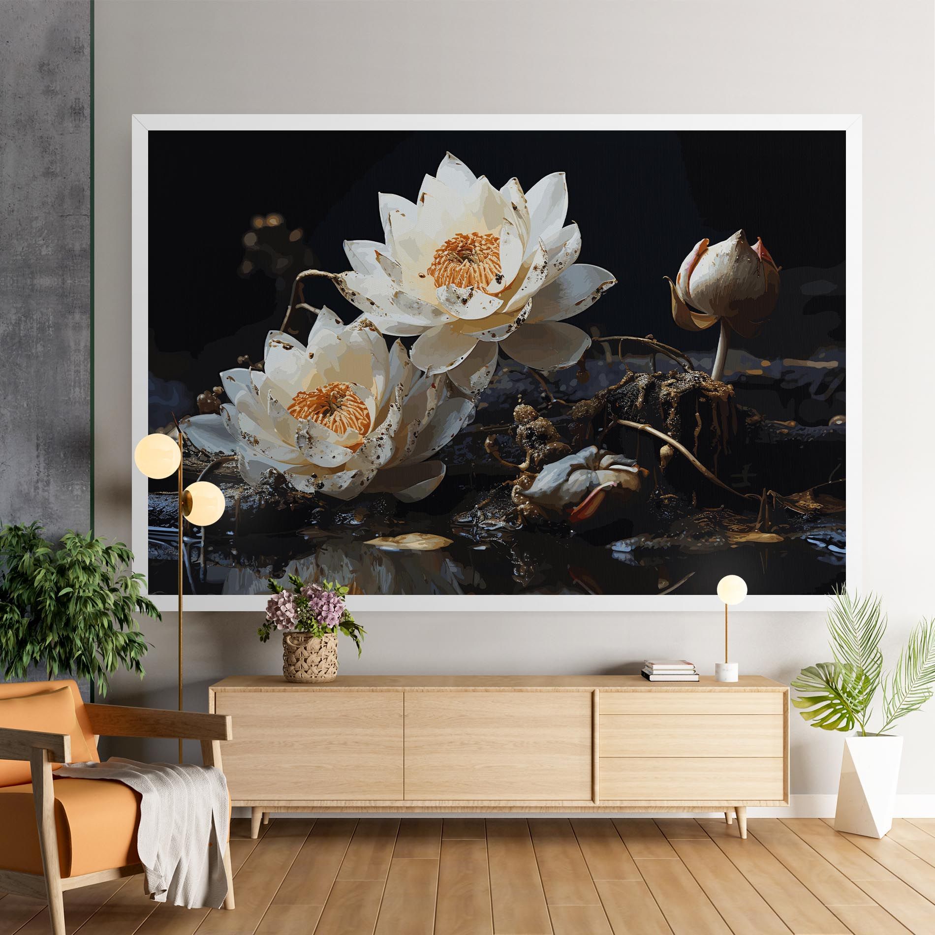 Beautiful White Nature mockup 9