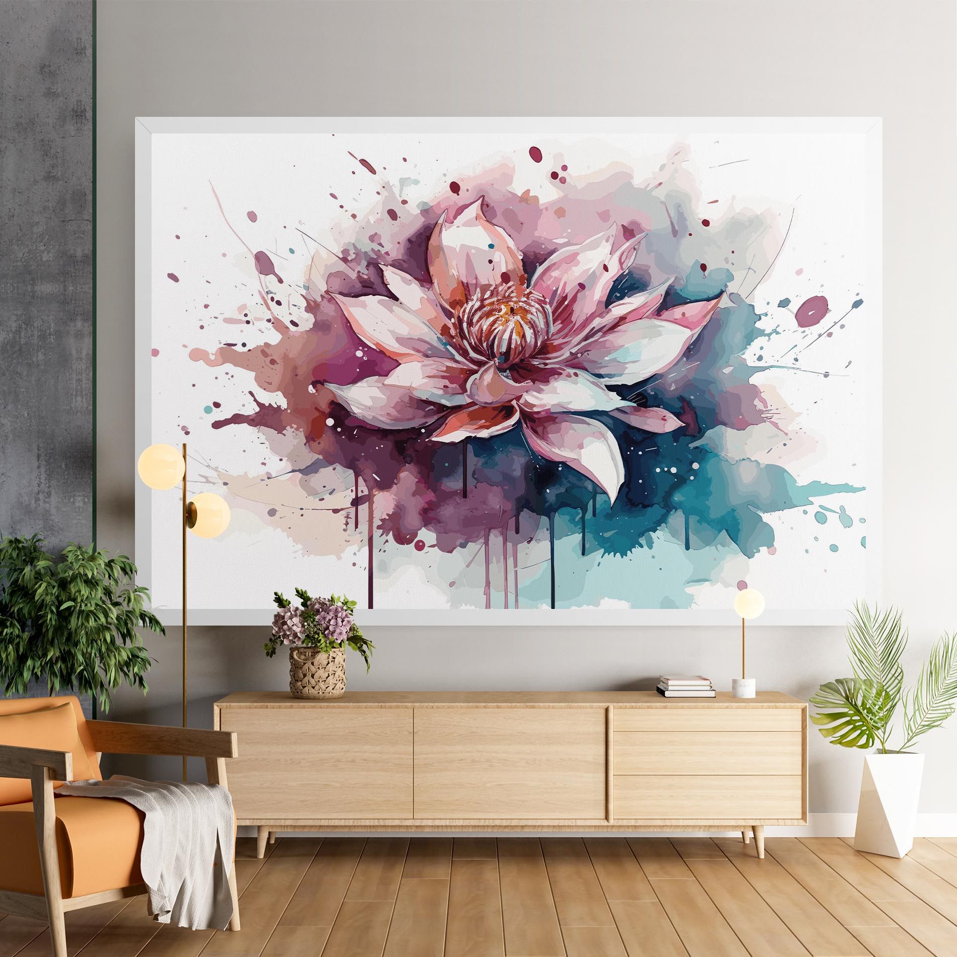 Pretty Pink Lotus Art mockup 9