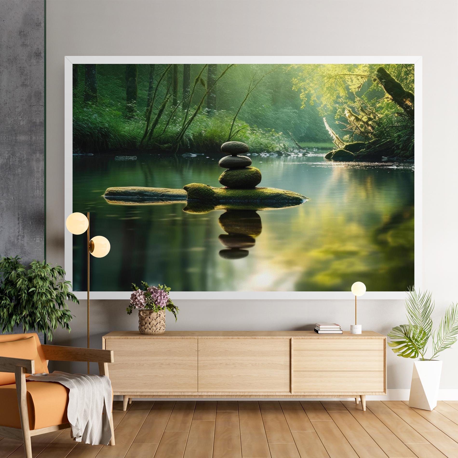 Картина на платно Spiritual Stones mockup 9