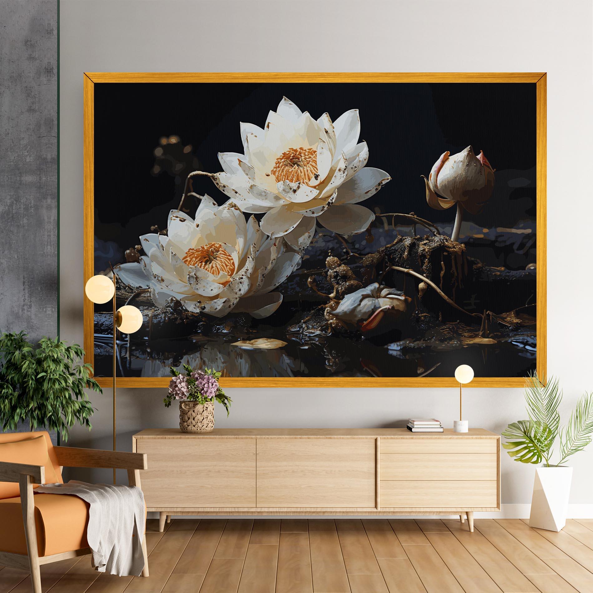 Картина на платно Beautiful White Nature mockup 9