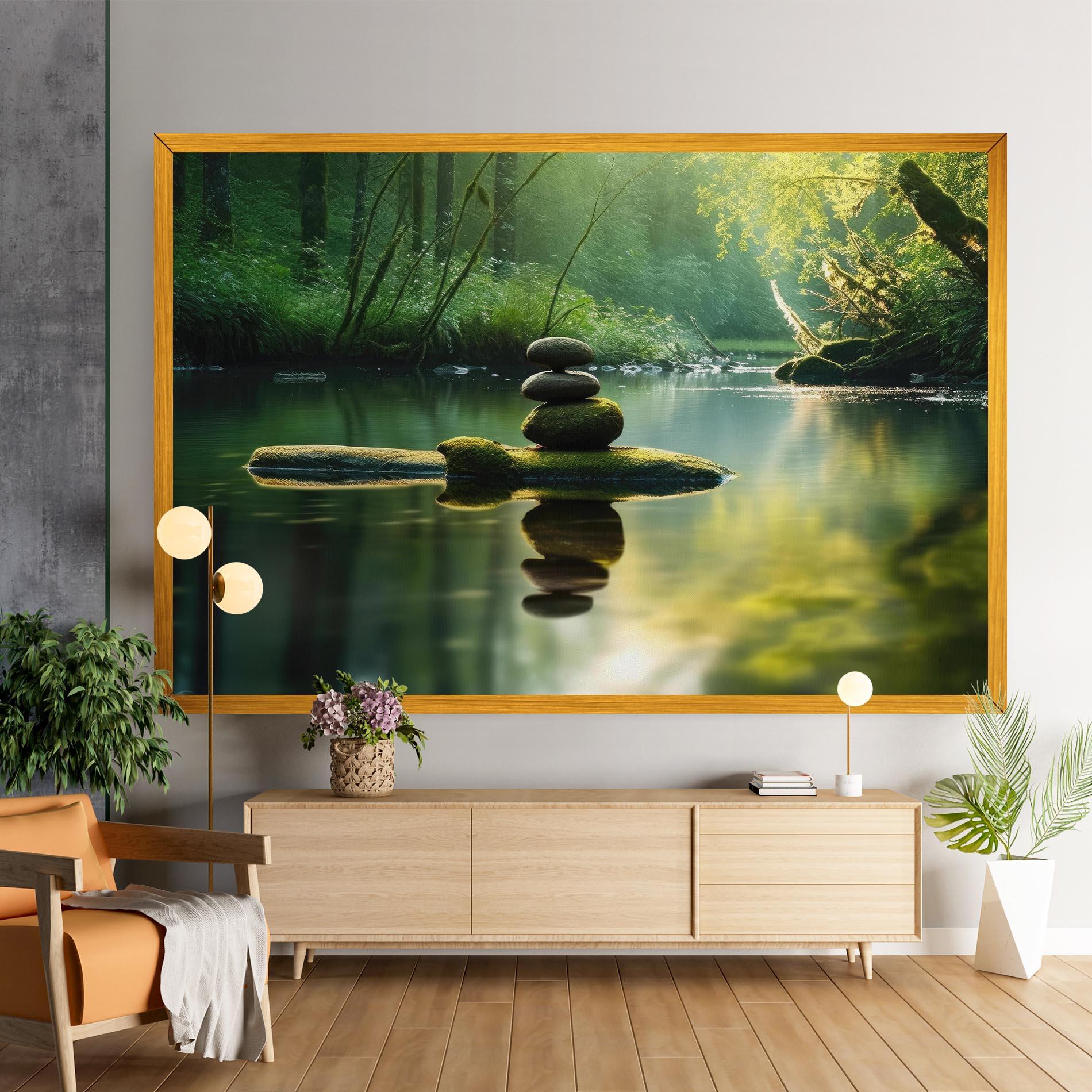 Картина на платно Spiritual Stones mockup 9