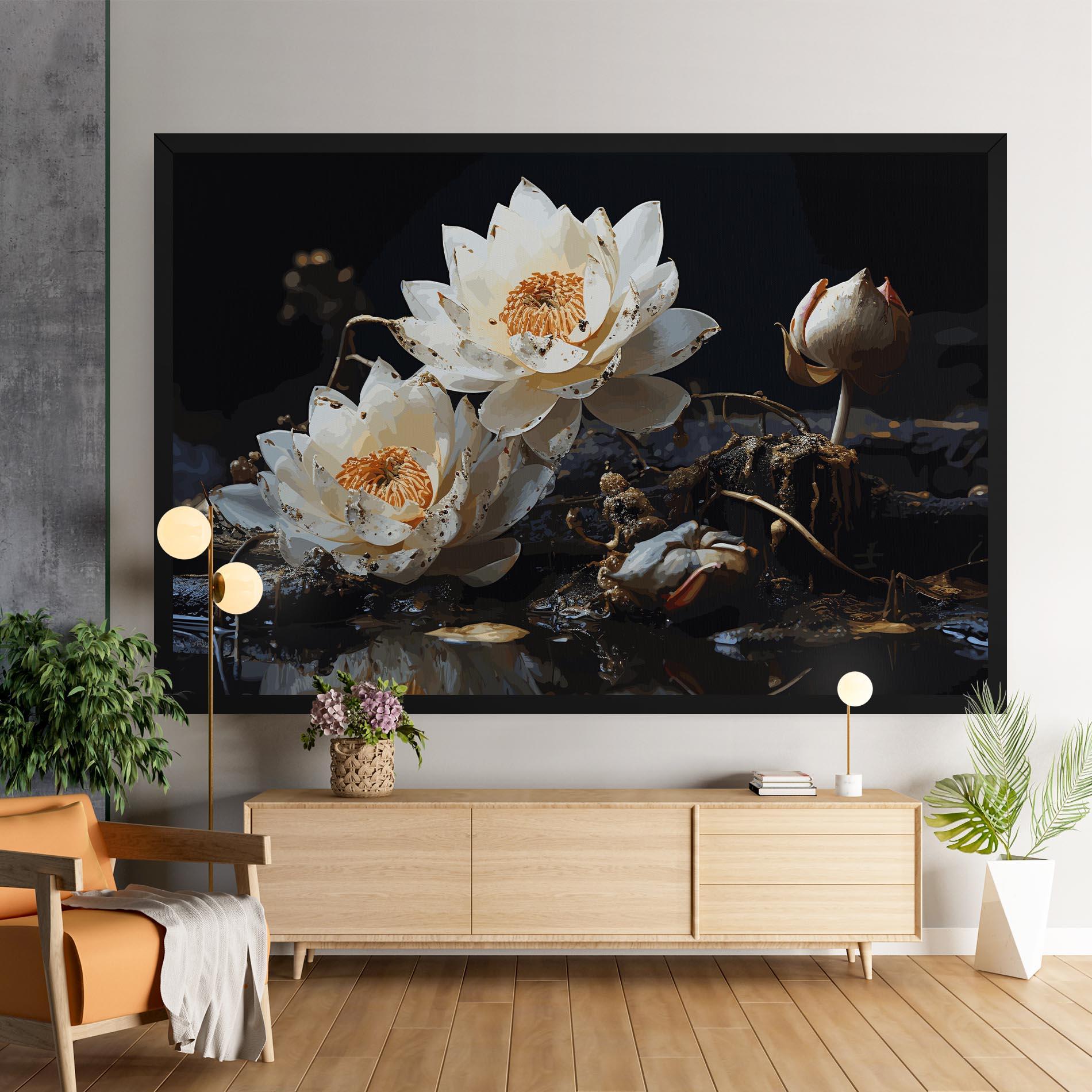 Картина на платно Beautiful White Nature mockup 9