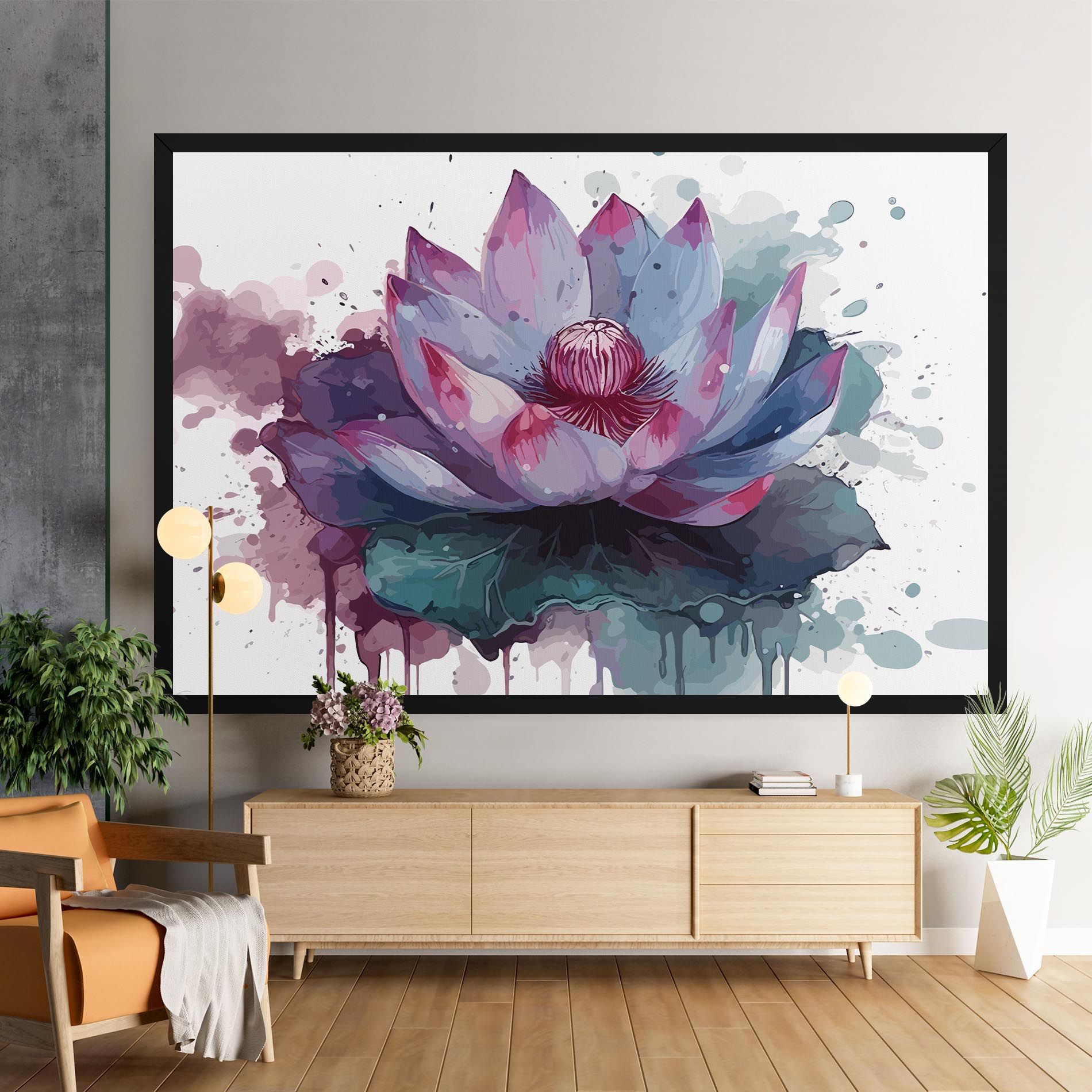 Green Purple Lotus mockup 9