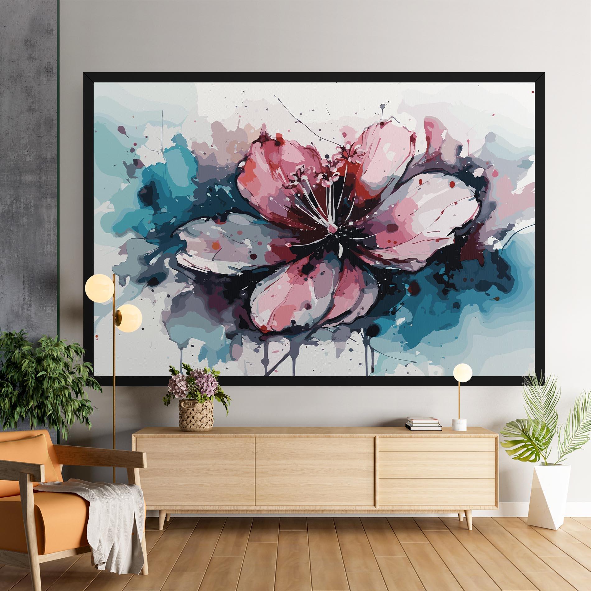 Картина на платно Pink Blue Nature mockup 9