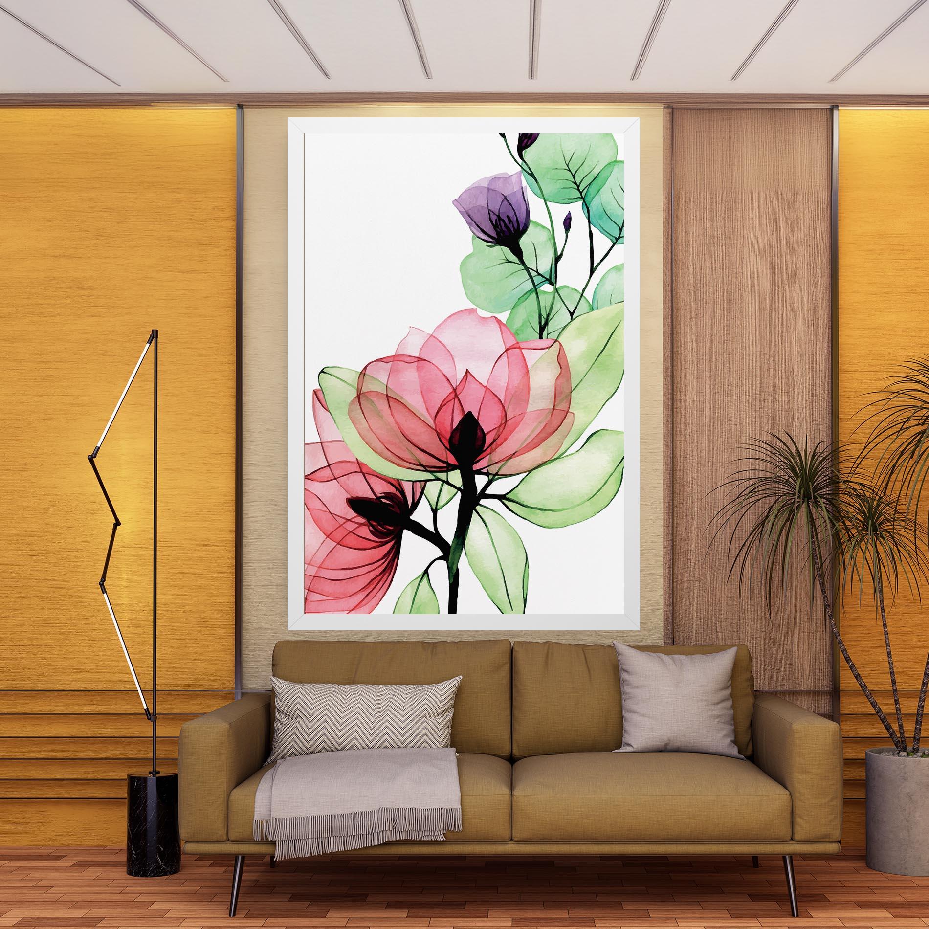 Картина на платно Pink Green Nature mockup 9