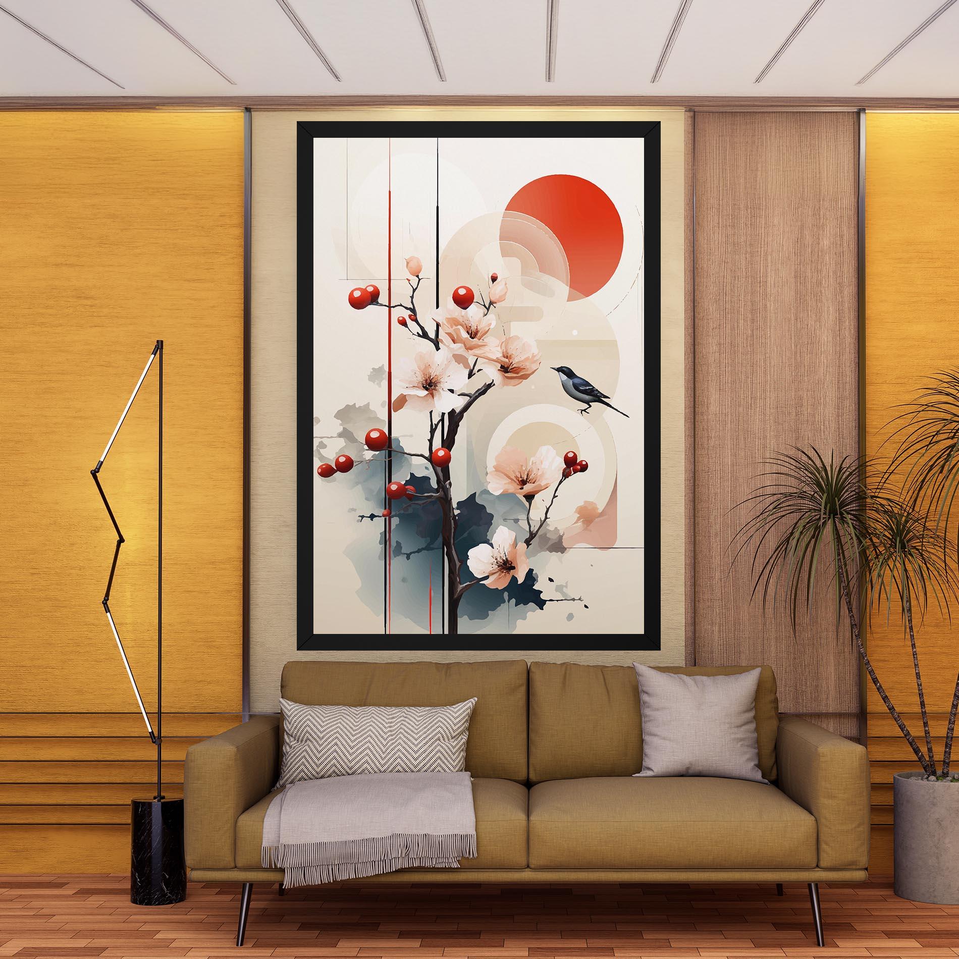 Картина на платно Cream Nature mockup 9