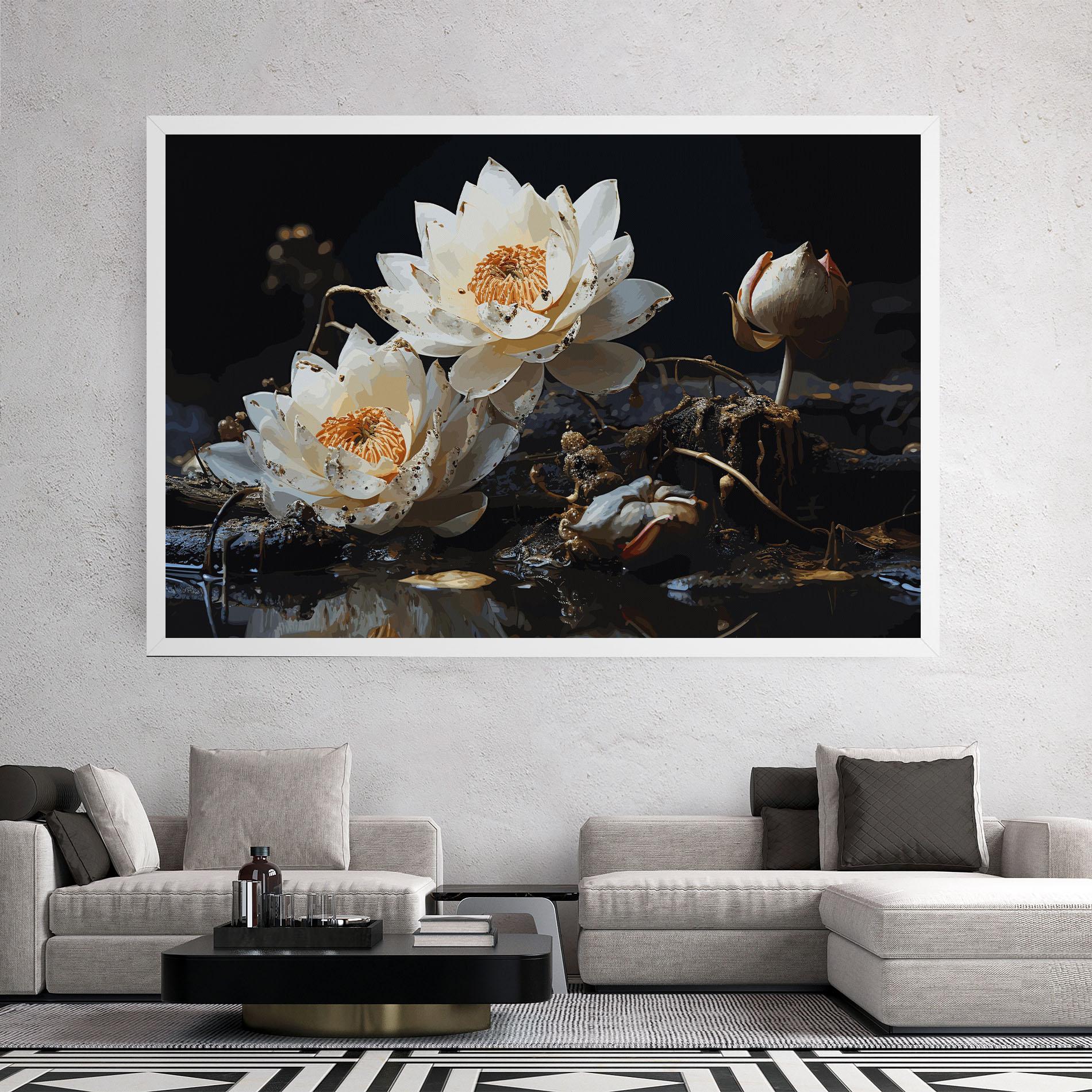 Картина на платно Beautiful White Nature mockup 2