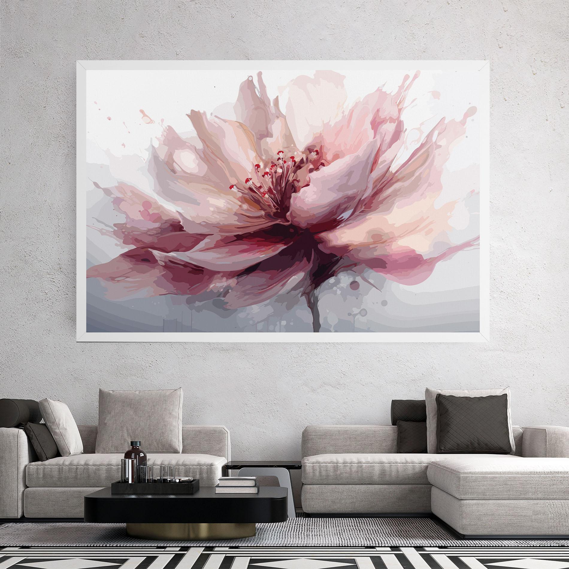 Картина на платно Meditation Flower mockup 2