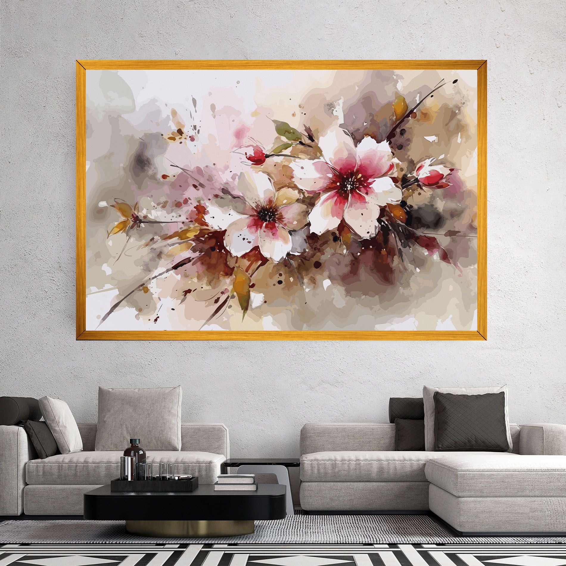 Beautiful Cherry Flower mockup 2