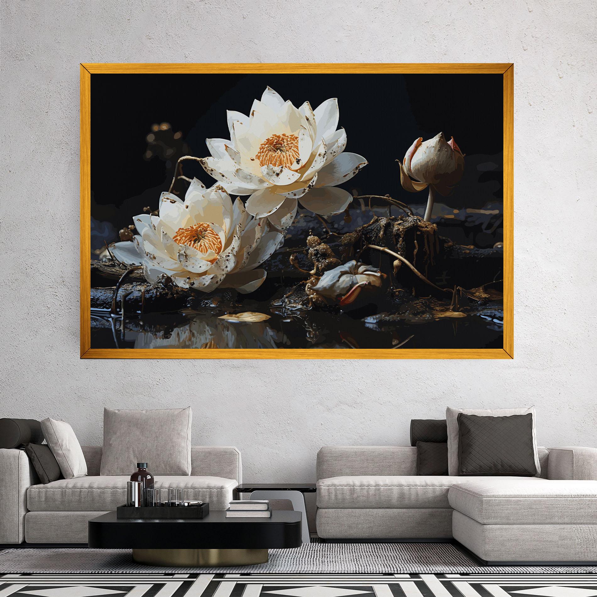 Картина на платно Beautiful White Nature mockup 2